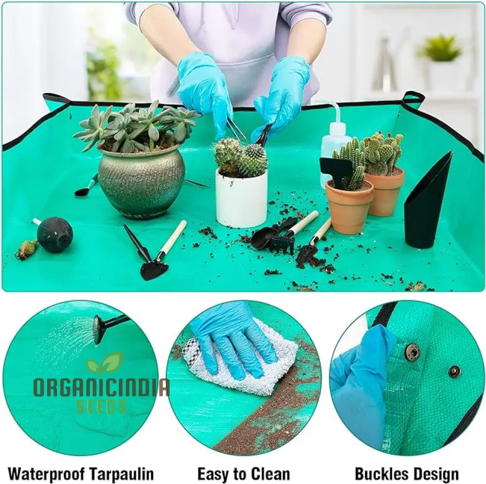 20-Piece Succulent Tool Set - Includes 39.4’’ Indoor Plant Repotting Mat And 19 Miniature Hand