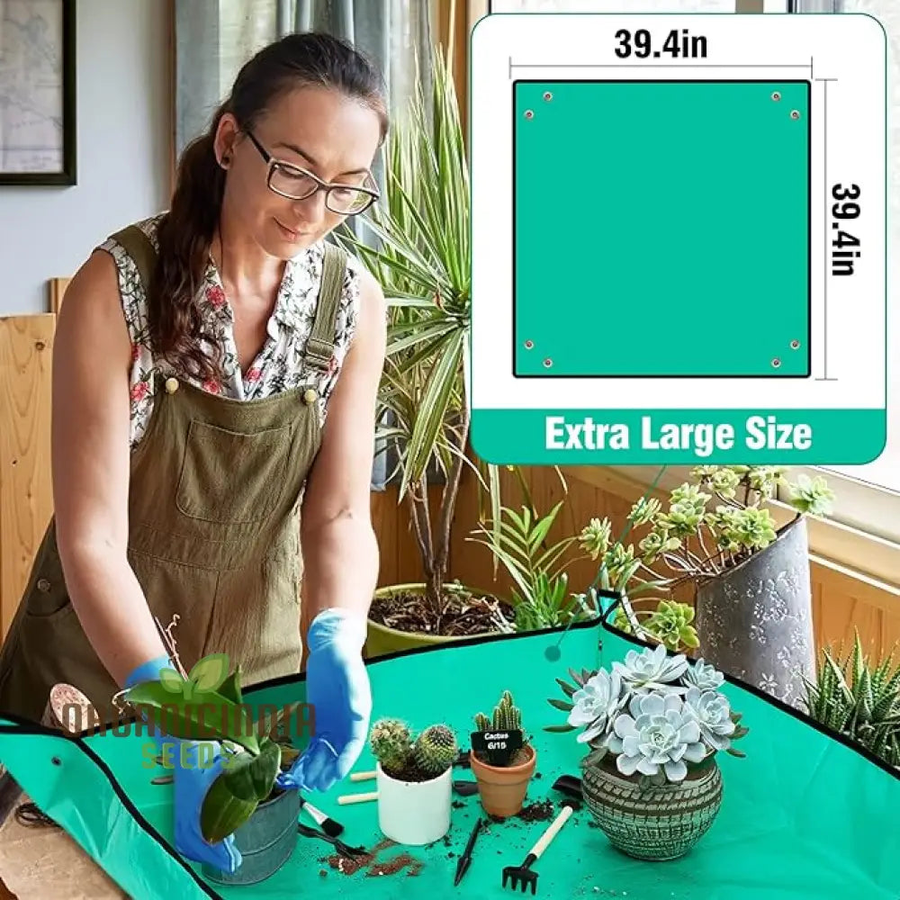 20-Piece Succulent Tool Set - Includes 39.4’’ Indoor Plant Repotting Mat And 19 Miniature Hand