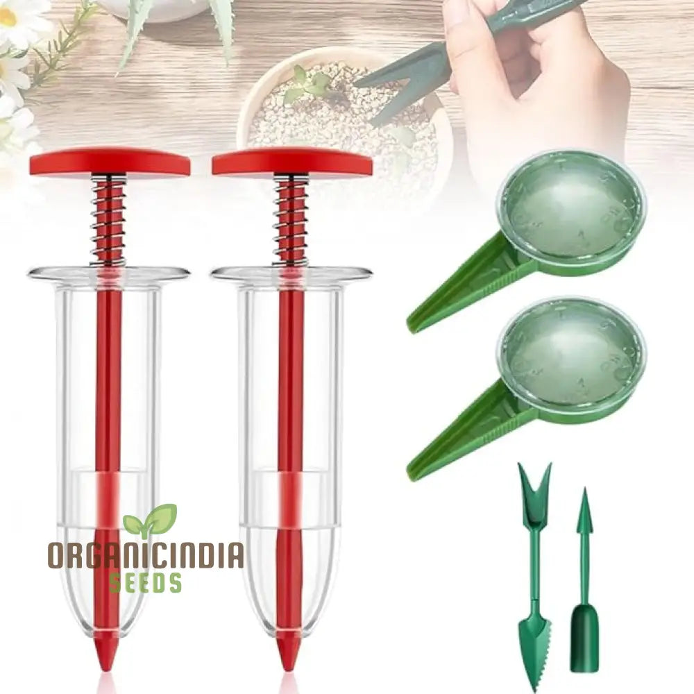 6 Pcs Mini Seed Spreader Set 2024 New Sowing Dispenser Manual Small Planter Tool Seedlings Dibber