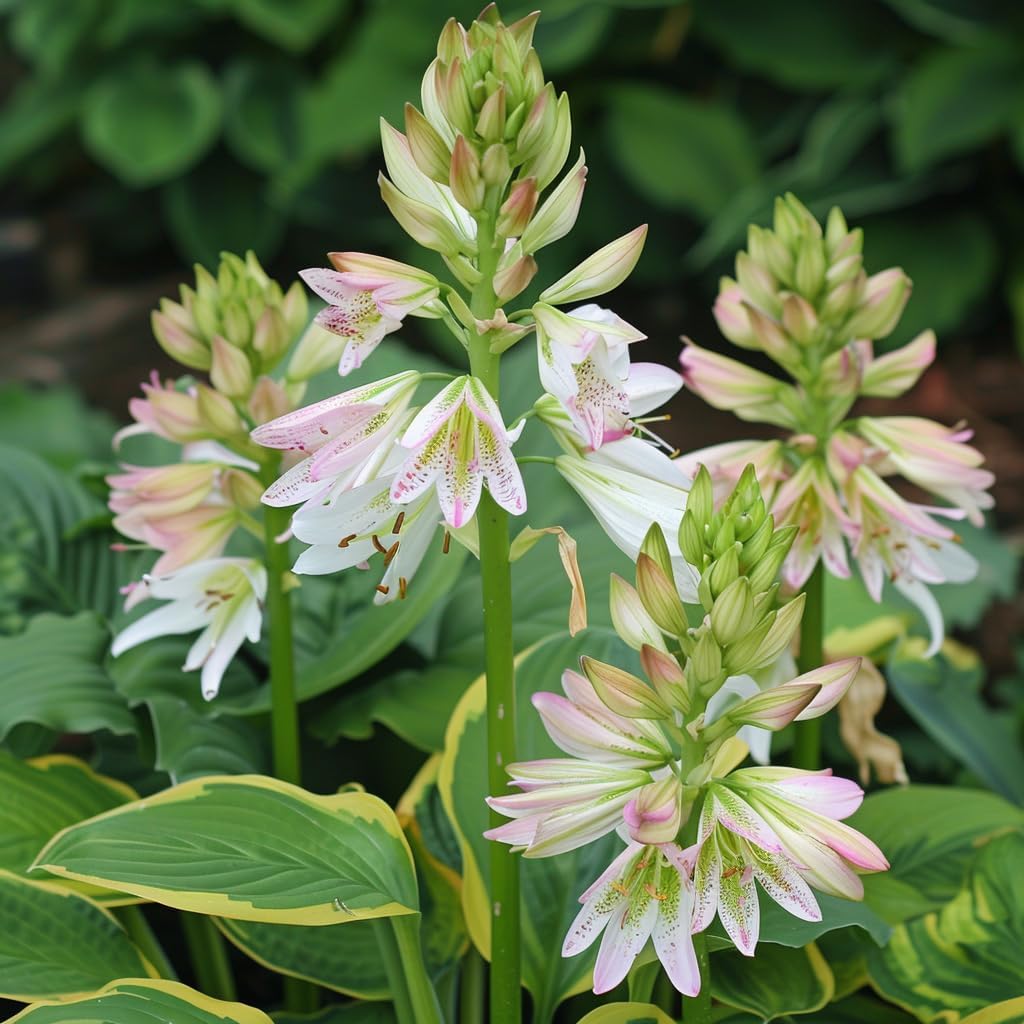 Mixed Hosta Jordan Perennial Plant Seeds – Fragrant Hosta Plantaginea Bonsai for Garden Decoration & Ground Cover, Attracts Pollinators