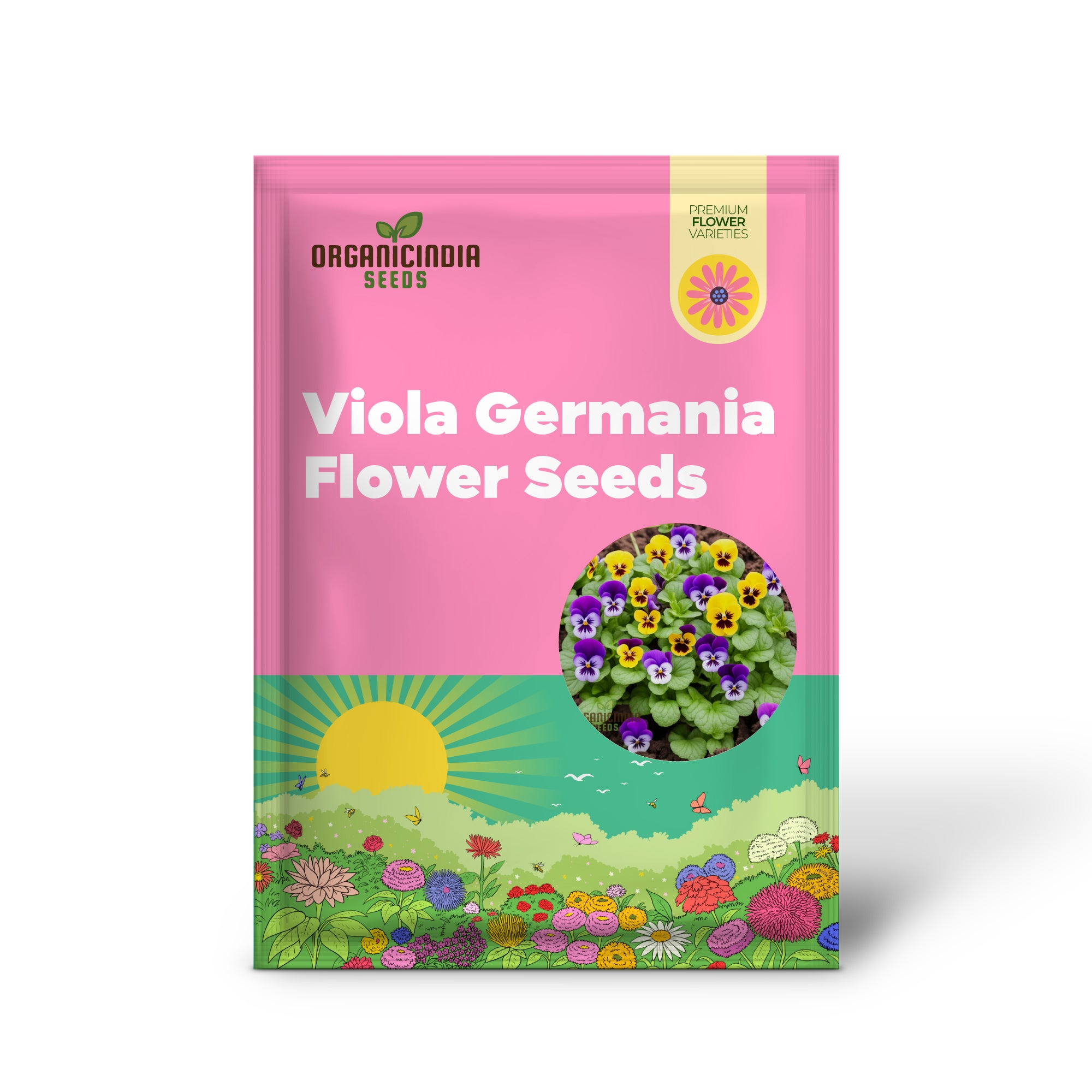 Viola Germania Mixed Flower Seeds, Vibrant Assortment for Your Garden