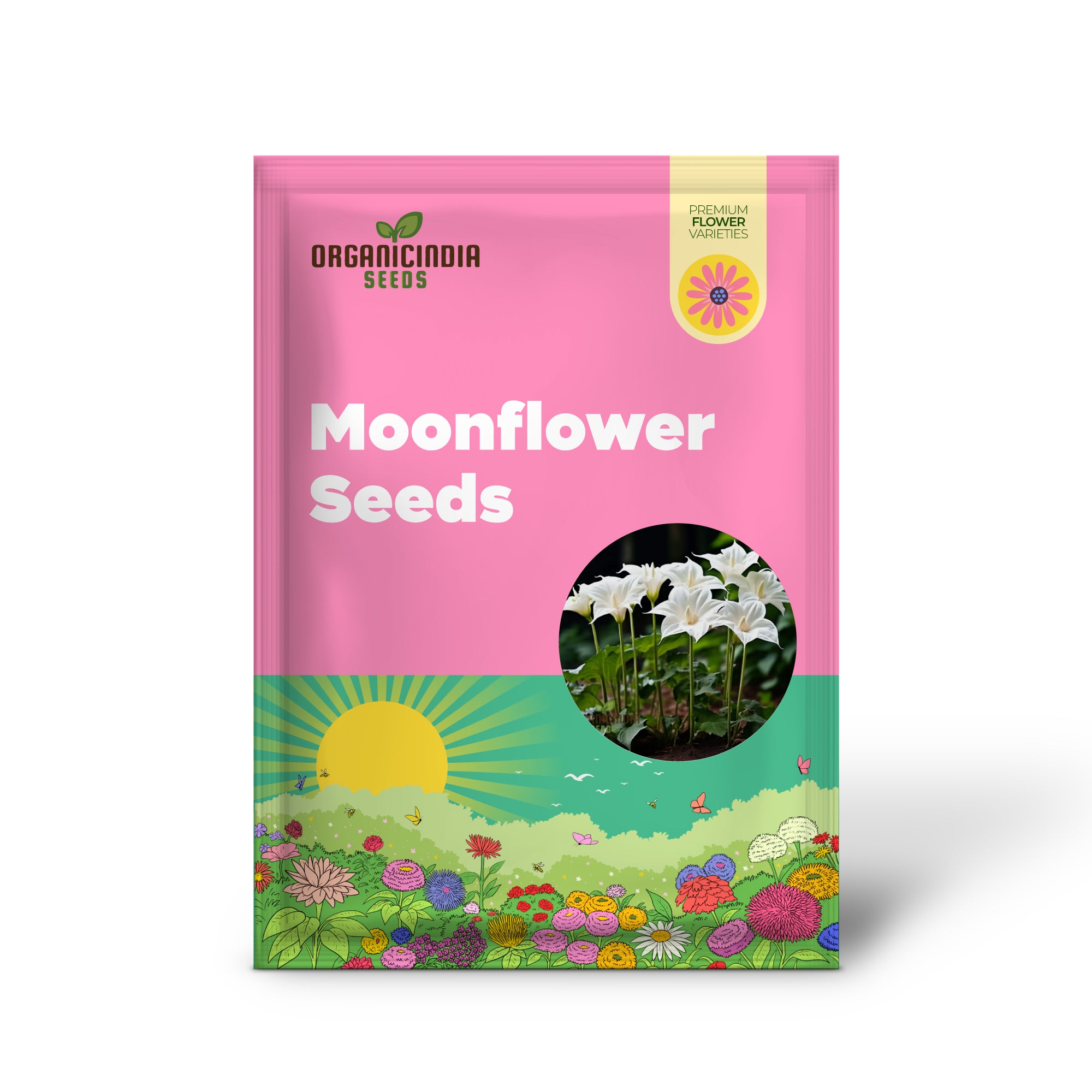 Moonflower Seeds for Planting, Night-Blooming Beautiful Garden