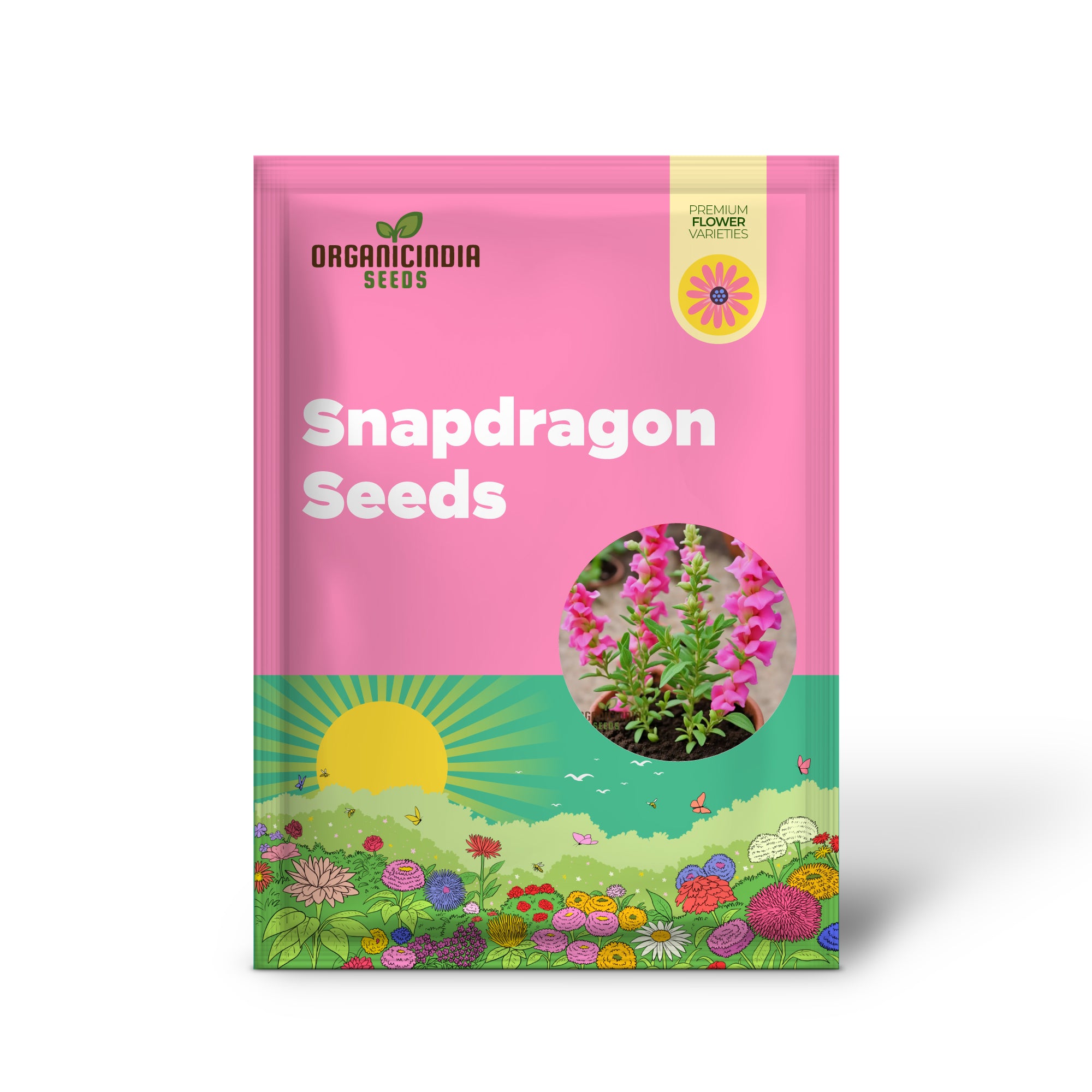 Pink Snapdragon Seeds, Pink Antirrhinum Seeds, Pink Dragon Flower Seeds