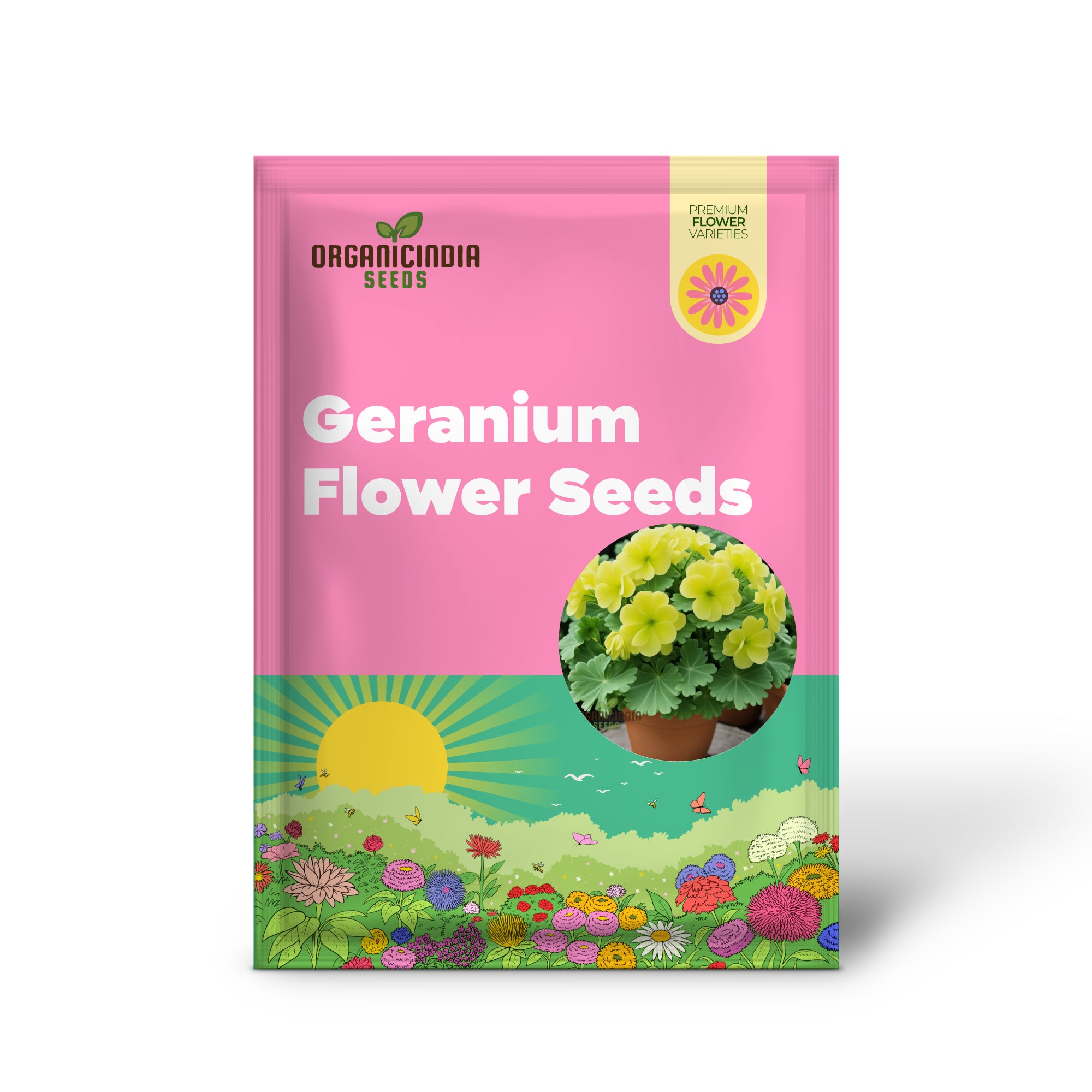 Graines de fleurs de géranium jaune, égayez votre jardin avec de superbes fleurs en utilisant des graines de fleurs de qualité supérieure pour la plantation