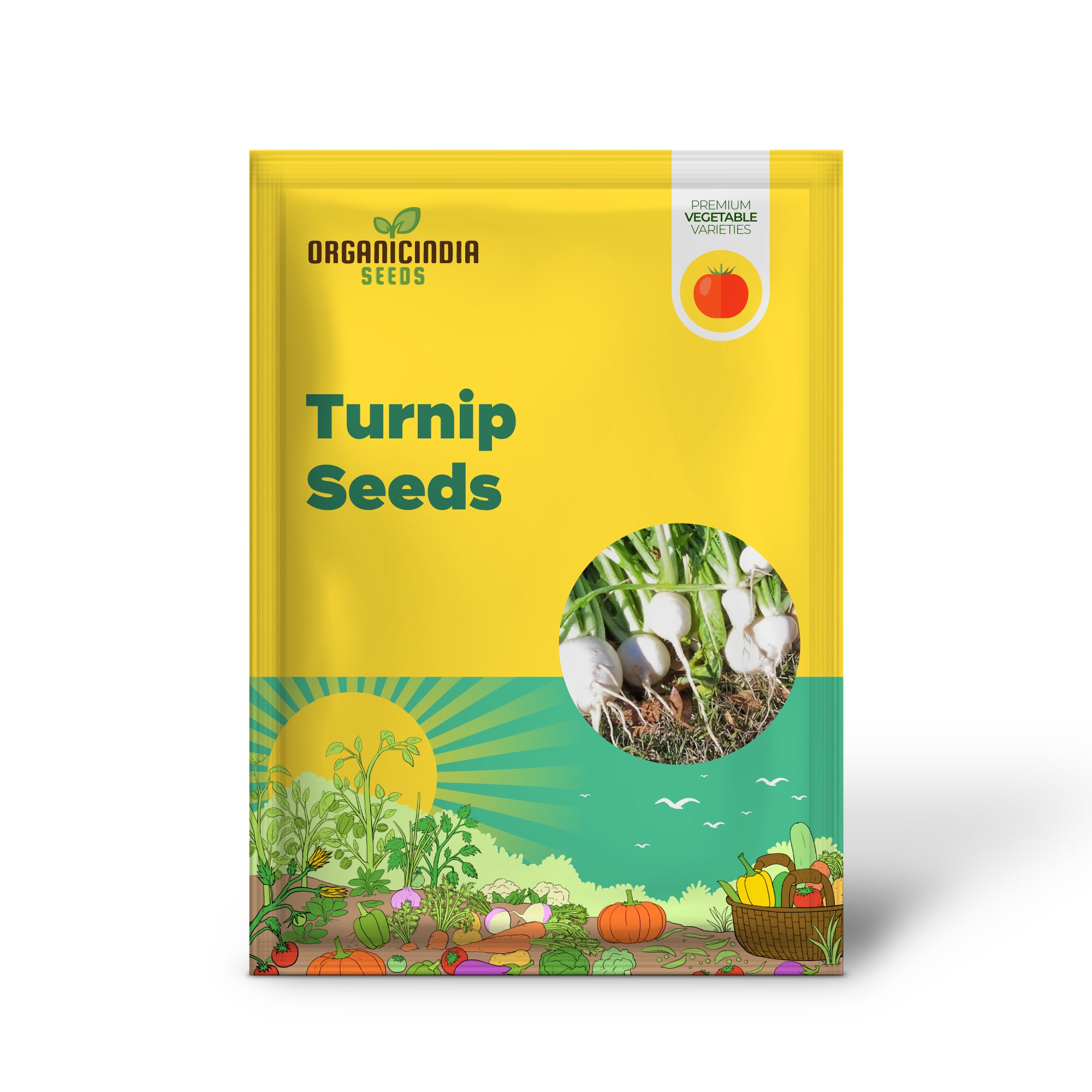 Seven top Turnip Seeds Heirloom, Open Pollinated, Non-GMO, Farm & Vegetable Gardening & Micro Greens Seeds