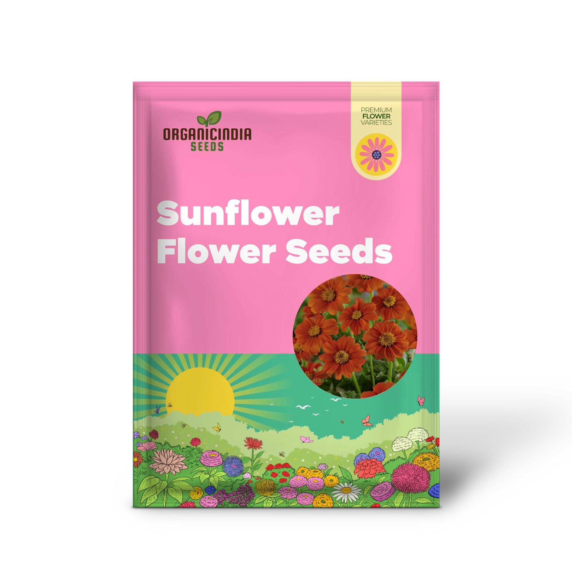 Mexican Sunflower Orange Flower Seeds, Vibrant and Hardy Blooms for Eye-Catching Gardens