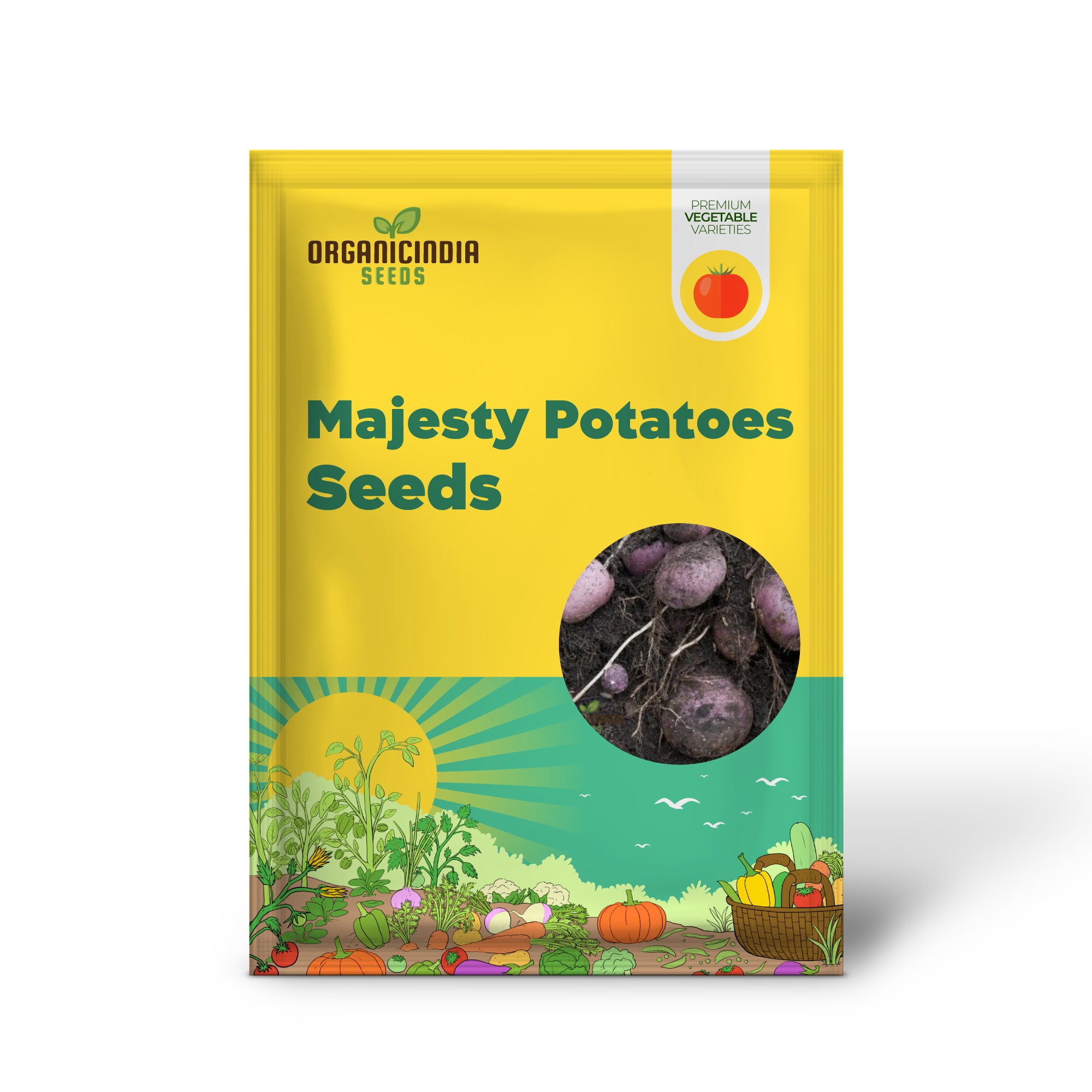 Purple Majesty Potatoes seeds, Portal Cool Potato Antioxidant Organic Seeds