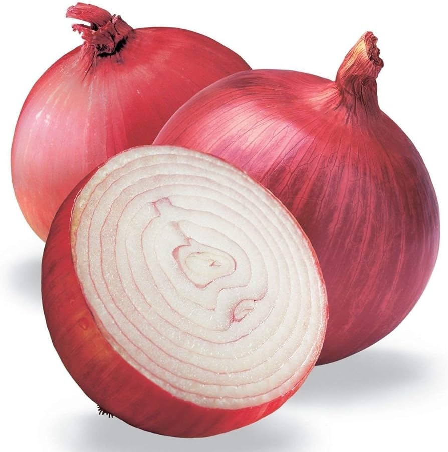 "Ruby Red Onion Seeds, Planting - 100 pcs" - Vegetable Seeds