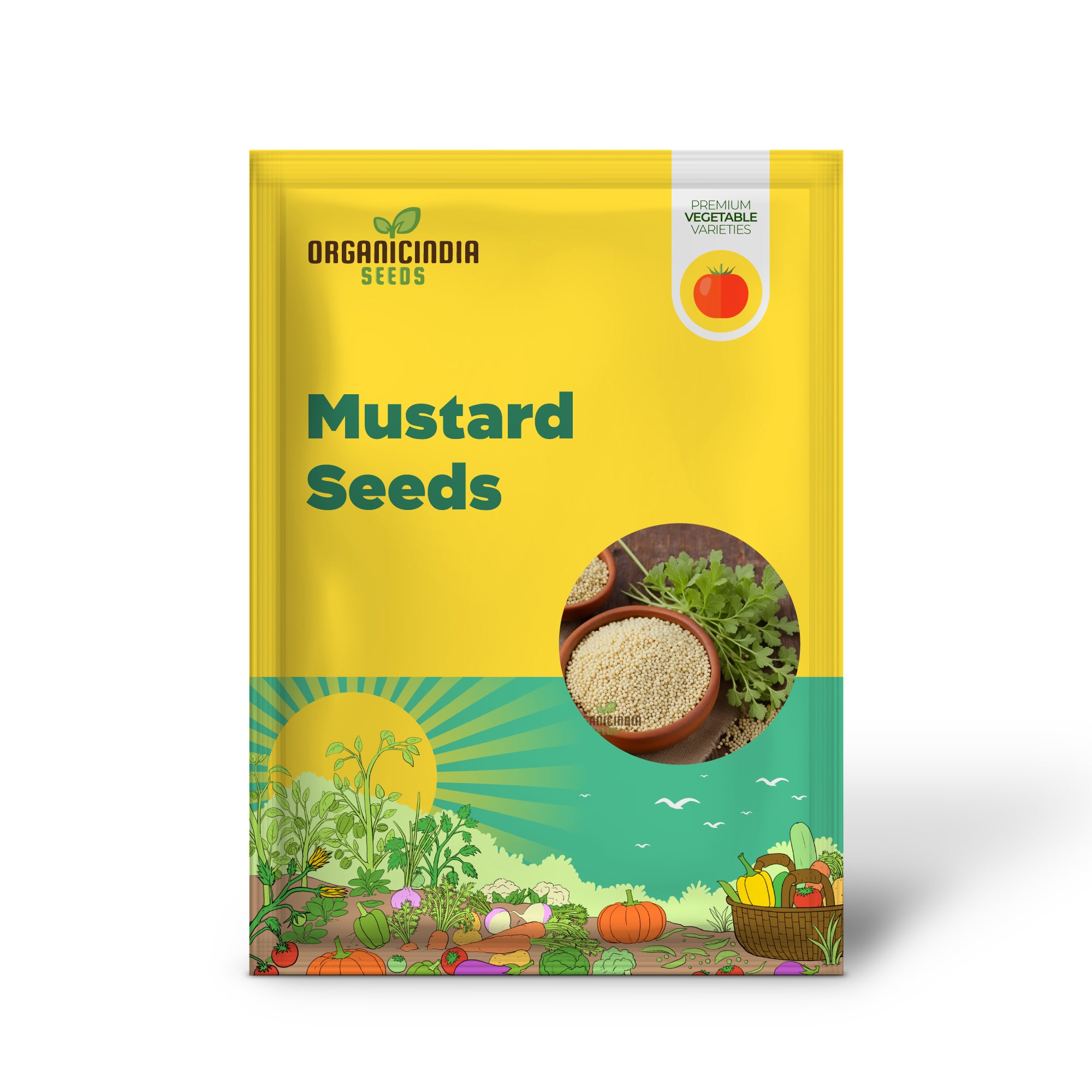 Pure Essence White Mustard Seeds, Cultivate Your Garden with Delicate Flavor and Elegance