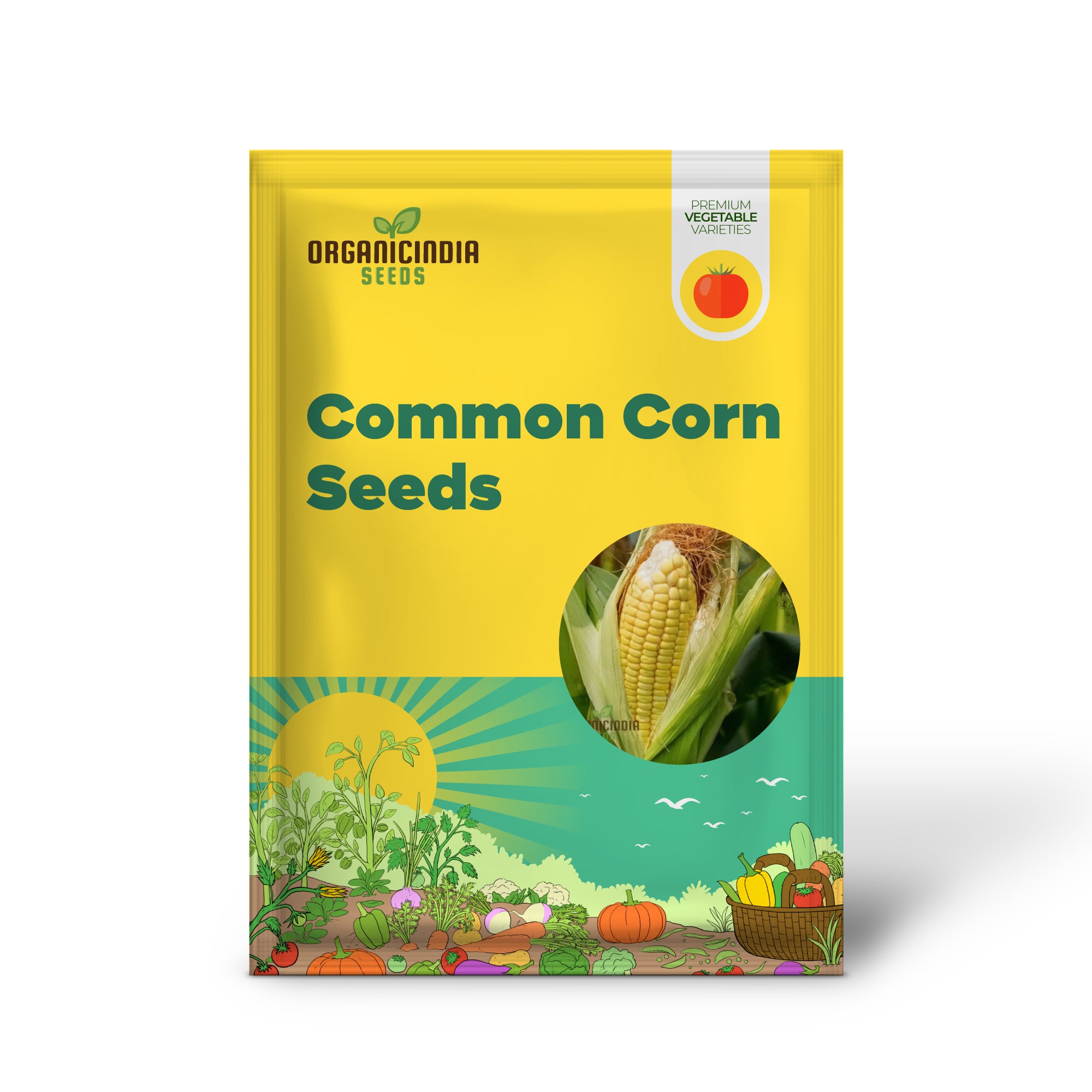 Golden Common Corn Seeds, High-Quality Seeds for Abundant Corn Harvests