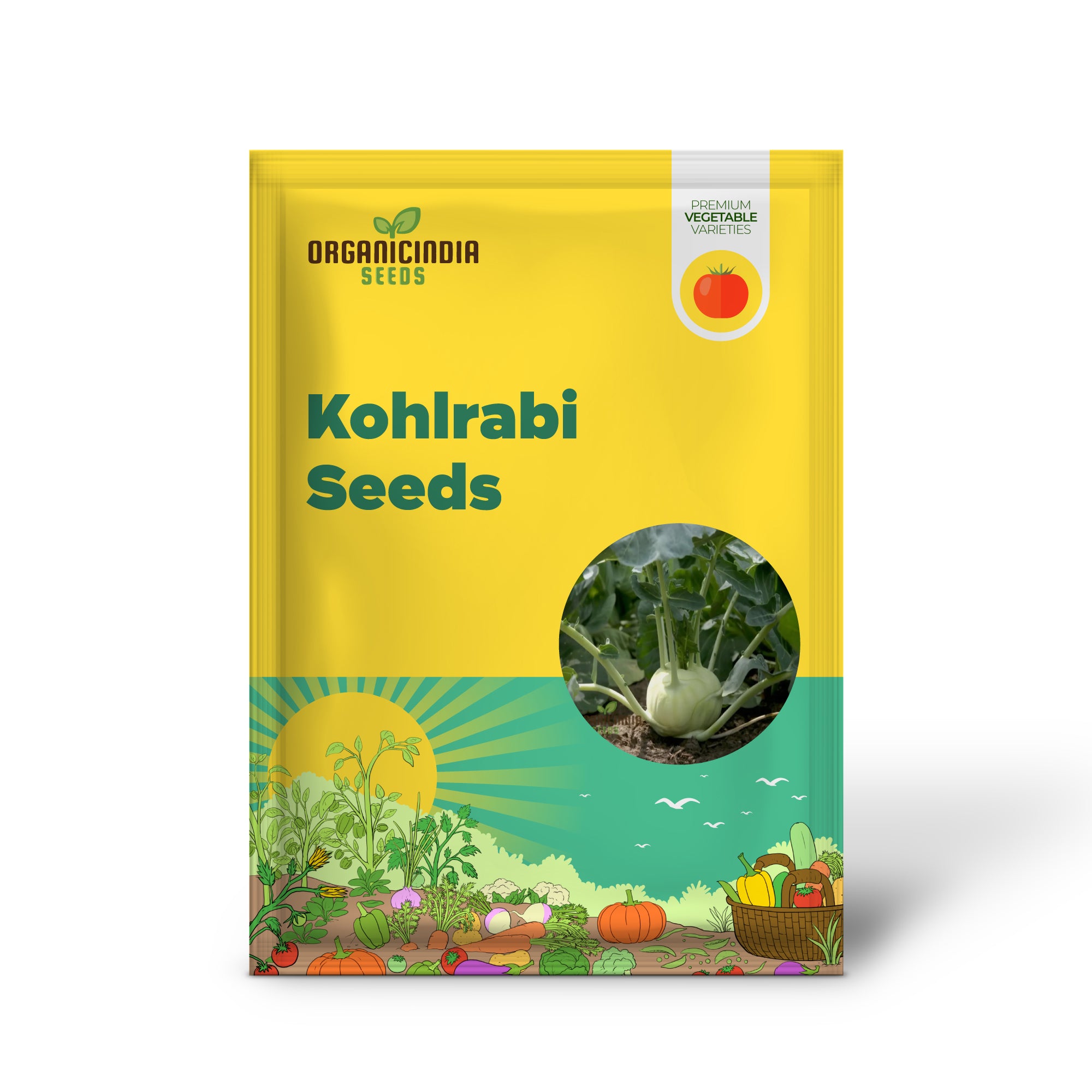 Premium Green Kohlrabi Cultivation Seeds, Elevate Your Garden with Vibrant, Flavorful Produce