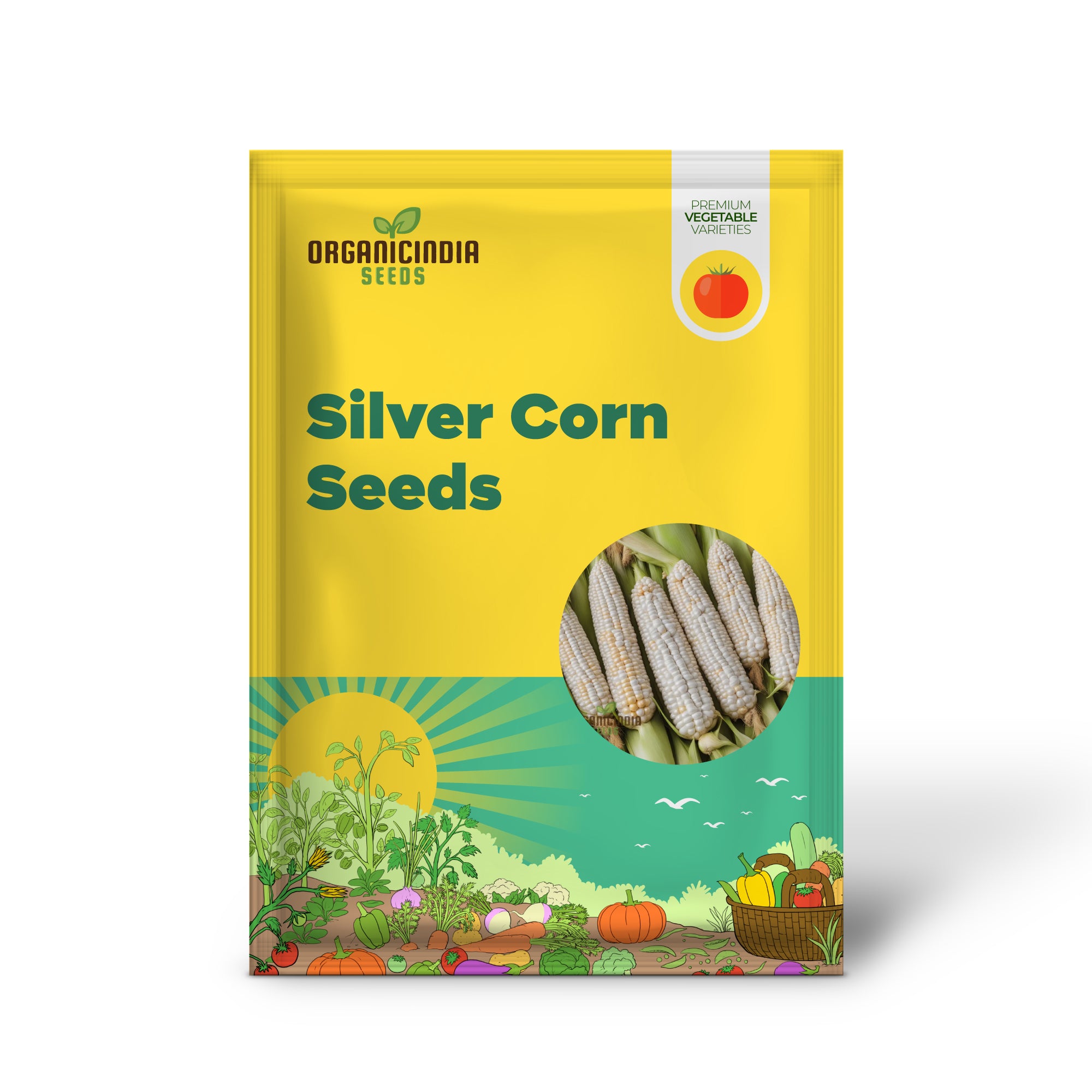 Shimmering Silver Corn Seeds, Planting Seeds for a Unique and Elegant Harvest