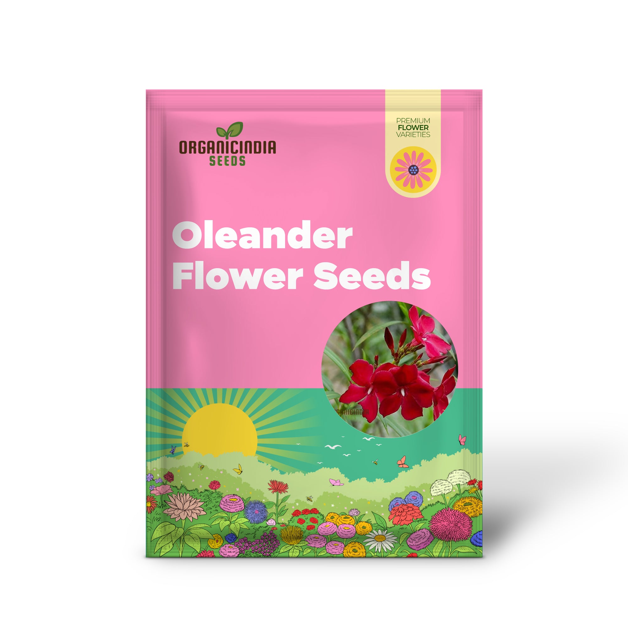 Red Oleander Flower Seeds for Planting Elevate Your Gardening Experience with Bold, Striking Blooms