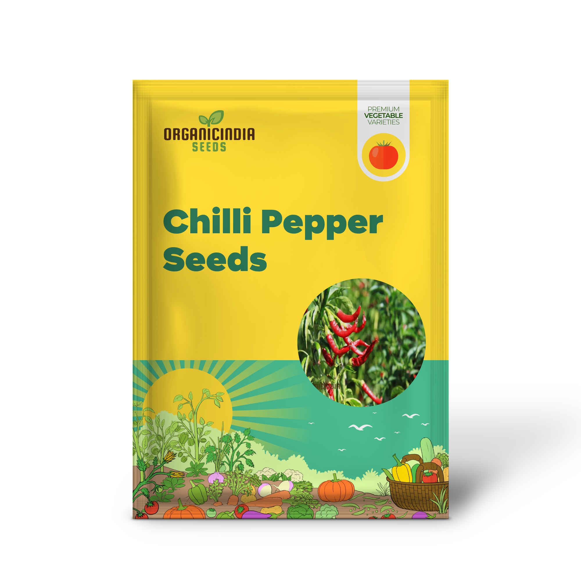 Ignite Your Garden's Flavor, Guntur Sannam Chilli Pepper Seeds - Premium Vegetable Seeds for Planting and Gardening