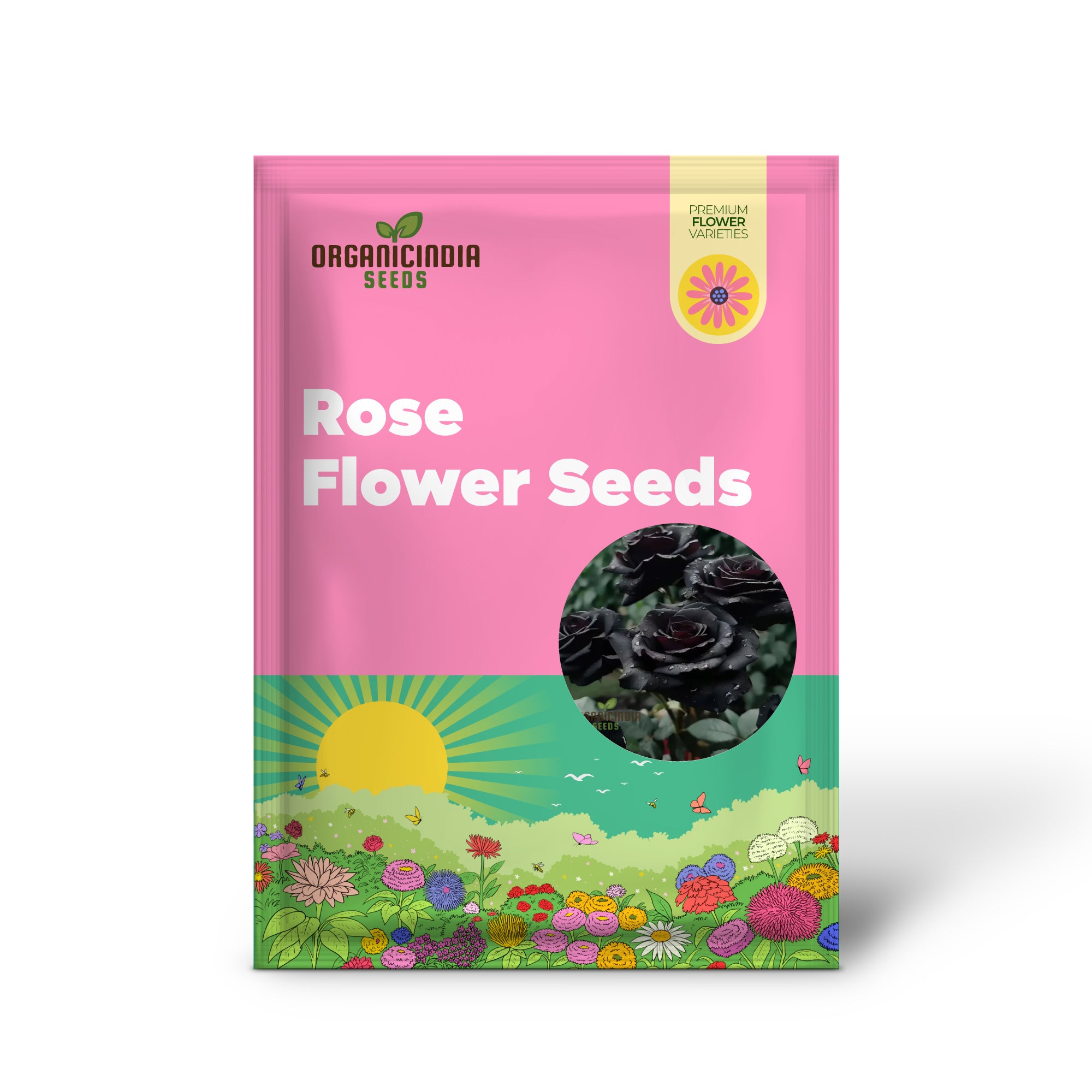 Premium Black Rose Flower Seeds for Elegant Planting and Gardening, Enhance Your Garden with Unique and Exquisite Blooms