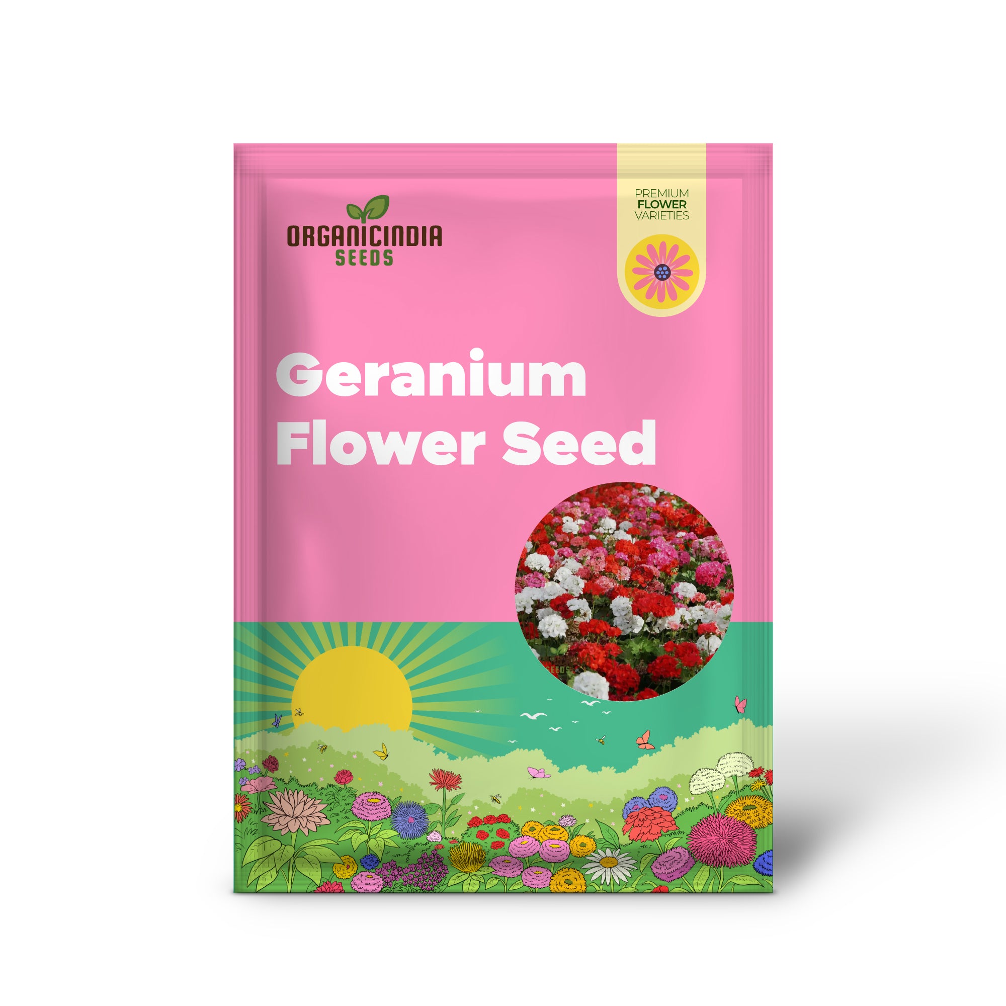 Vibrant Geranium F2 COLORAMA Mix Graines de fleurs, créez un kaléidoscope de couleurs dans votre jardin