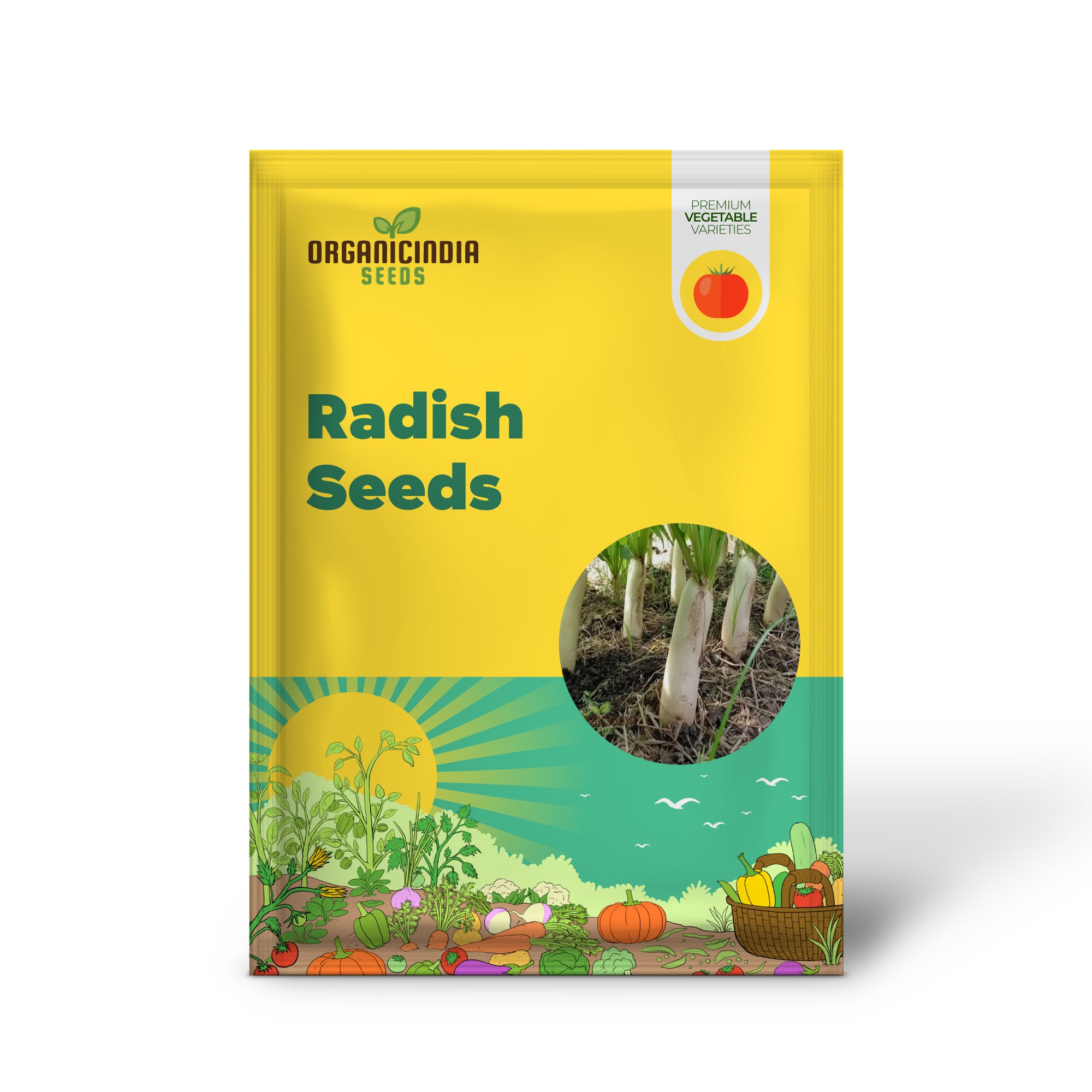 Mooli Minowase Radish Seeds - Crisp and Mild Radishes for Fresh Salads and Pickling