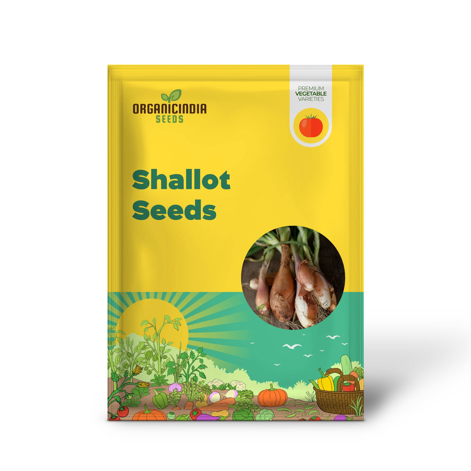 Shallot 'Zebrune' Seeds - Sweet and Mild French Echalion for Gourmet Cooking