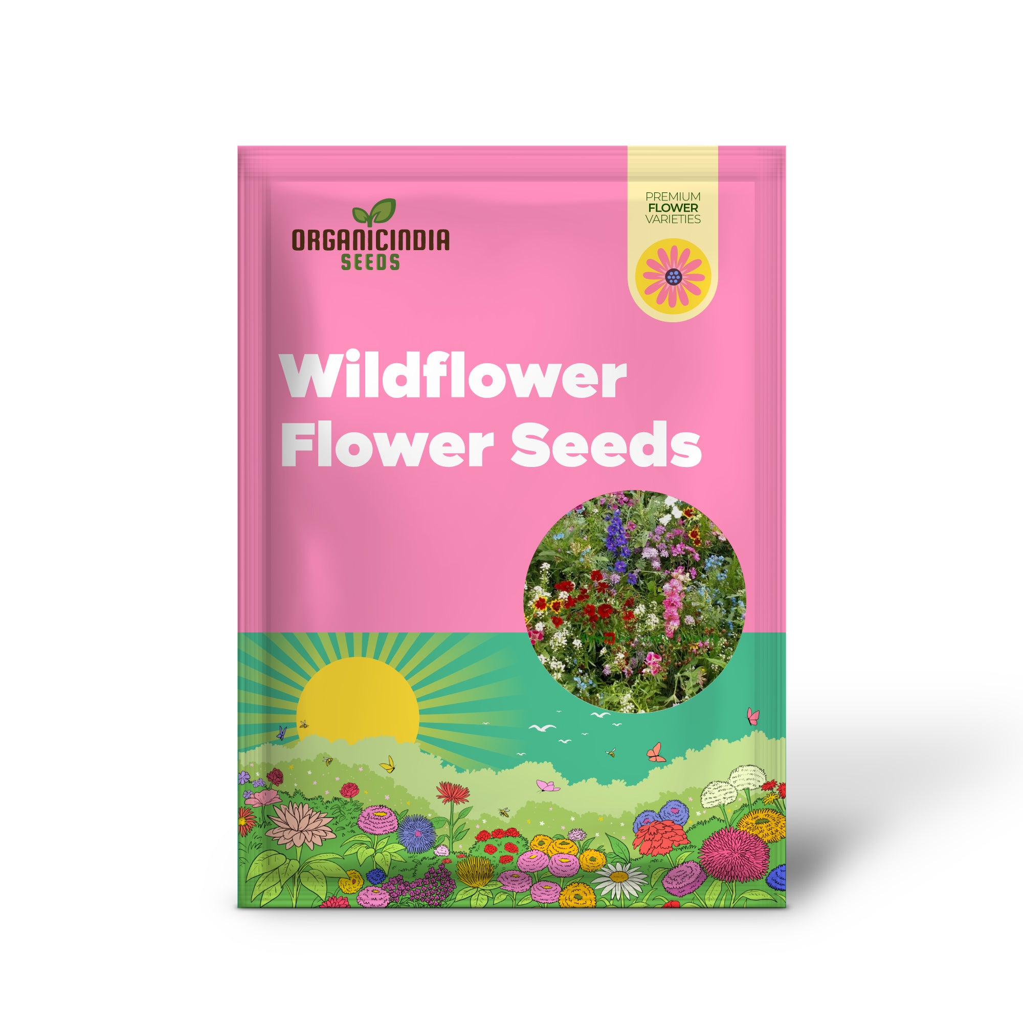 Native & New World Annual Mix Flower Seeds, Vibrant, Hardy Blooms, Grow Your Garden with Vibrancy