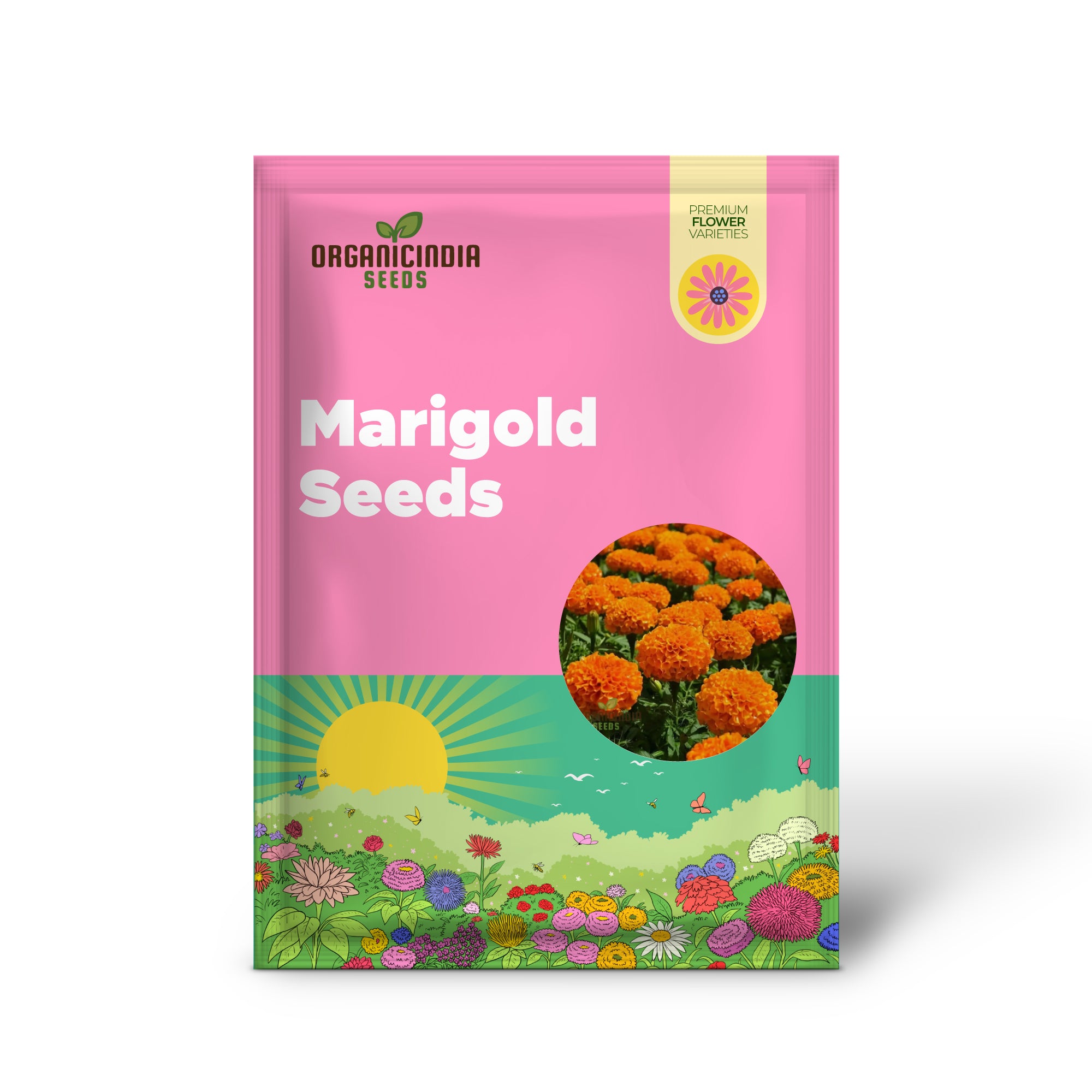 Marigold TAGETES Seeds , Elevate Your Gardening with Stunning, Hardy Blooms for a Colorful Outdoor Oasis