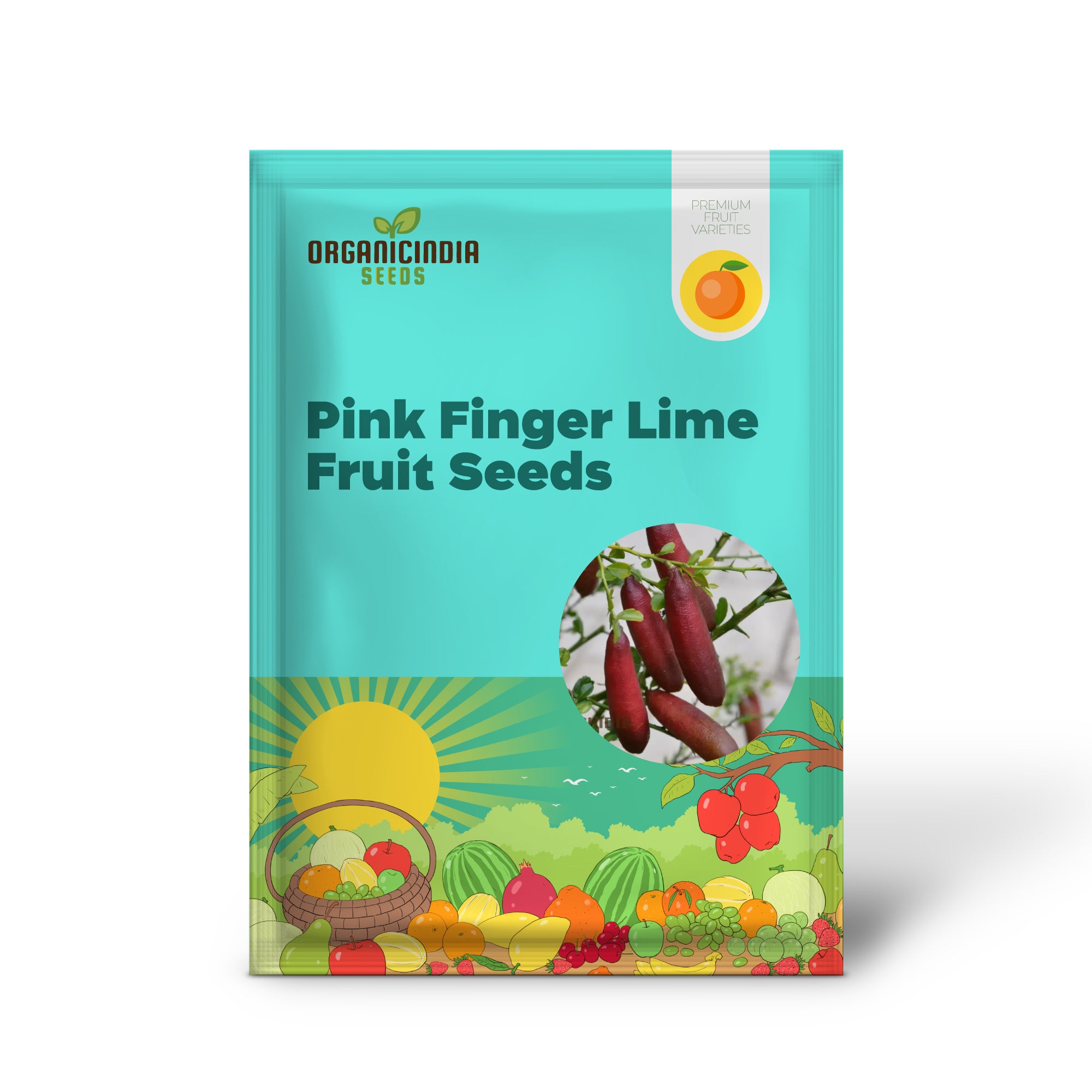 Pink Finger Lime Fruit Seeds for Planting - Premium Quality Organic Seeds for Planting and Gardening