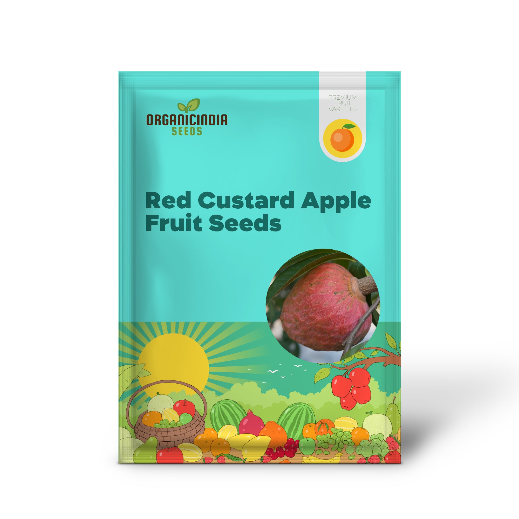 Red Custard Apple Seeds: Cultivate Deliciousness in Your Garden with Our High-Quality Gardening Seeds.