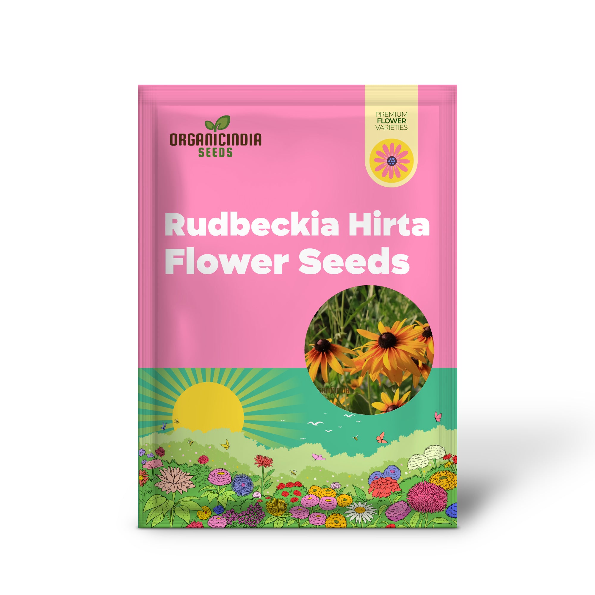 Premium Rudbeckia Hirta Flower Seeds for Gardening Enthusiasts - High-Quality Seeds for Vibrant and Hardy Blooms