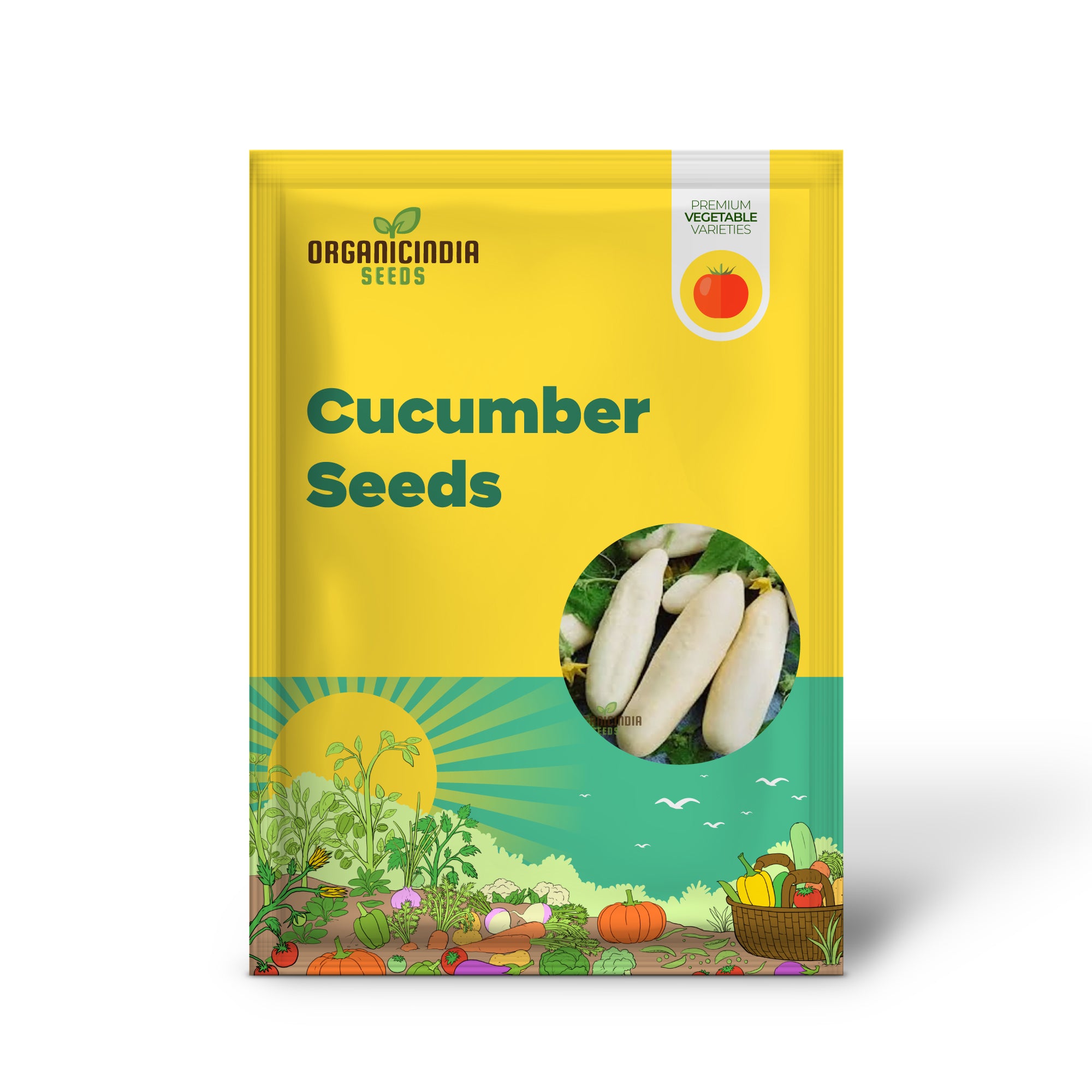 Premium White Cucumber Vegetable Seeds for Planting Grow Your Own Delicious Cucumbers