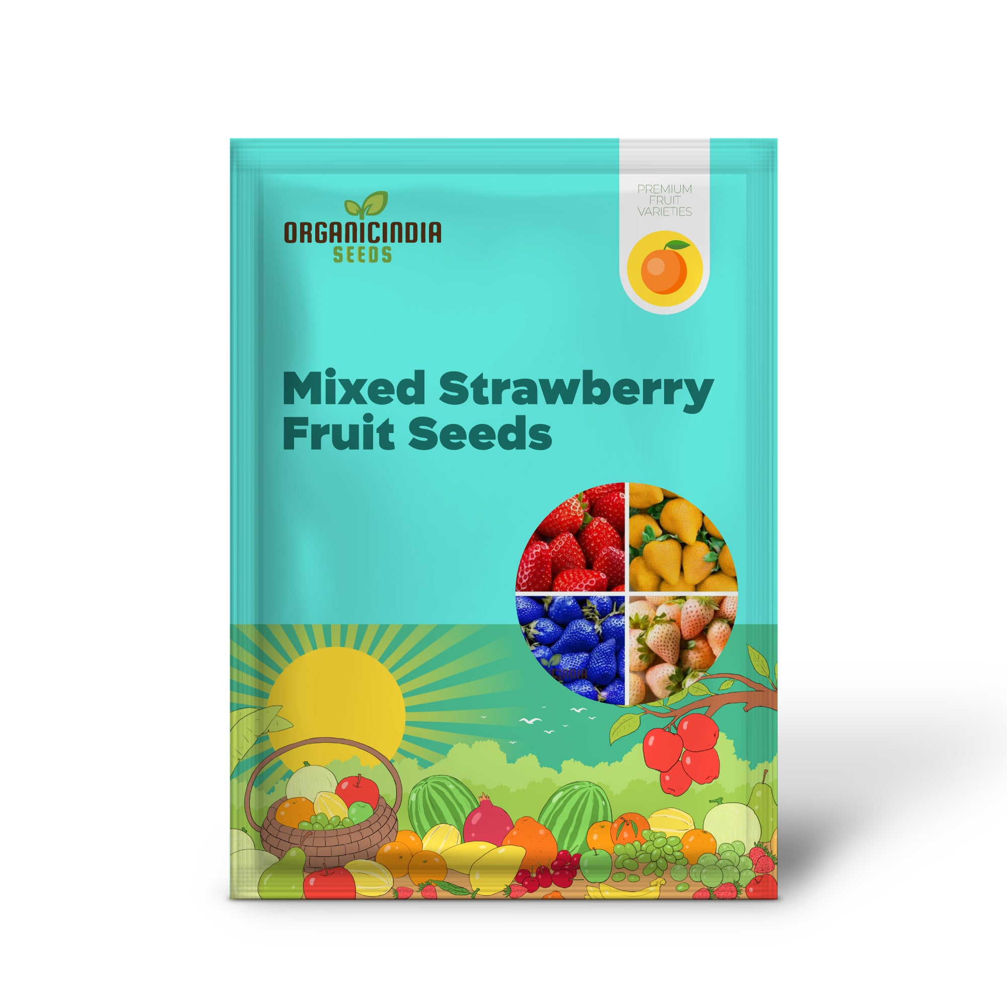 Mixed Strawberry Fruit Seeds, Organic, Fast-Growing, High Yield, Perfect for Home Gardens