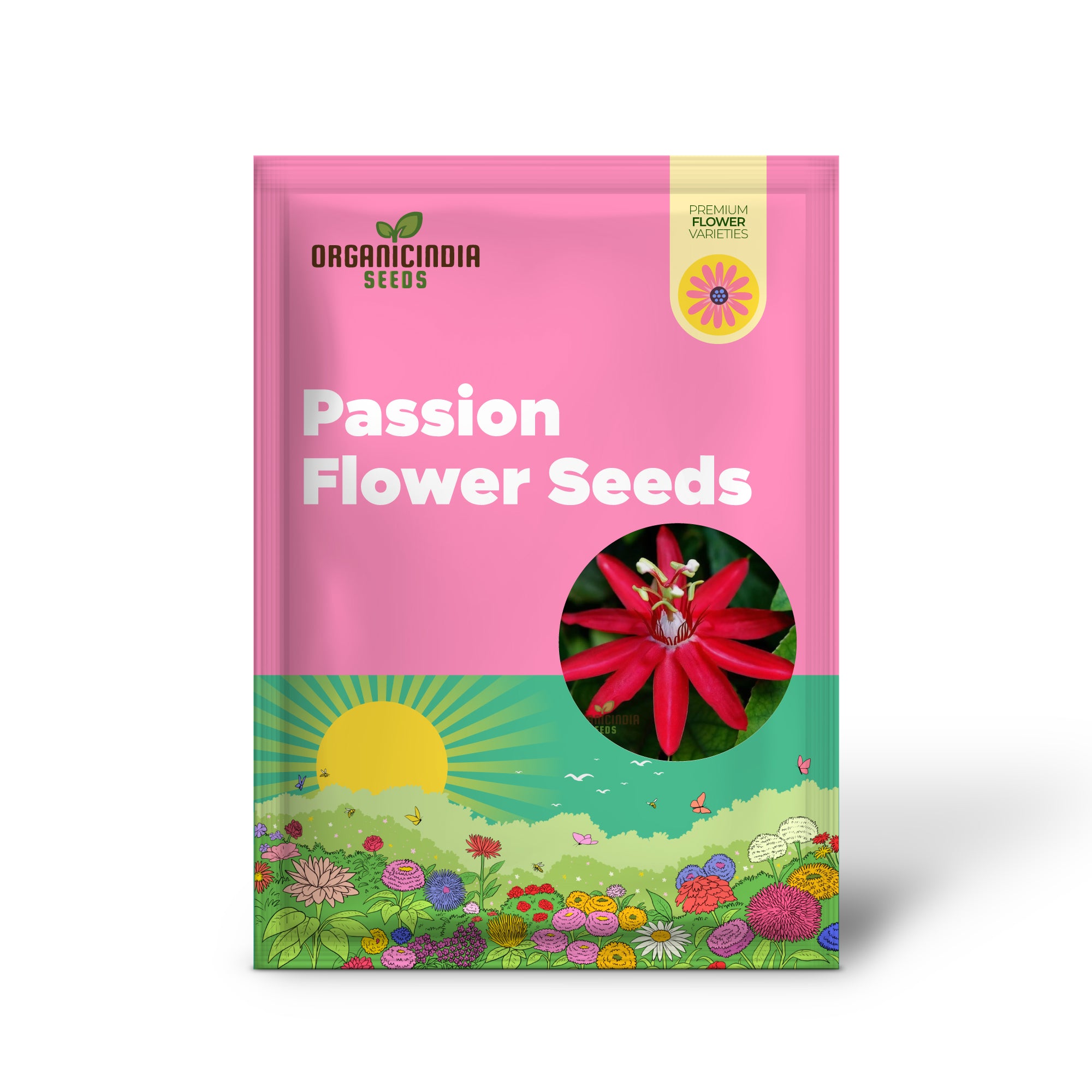 Captivating Red Passion Flower Seeds, Infuse Your Garden with Striking Beauty, Perfect for Planting and Gardening Enthusiasts