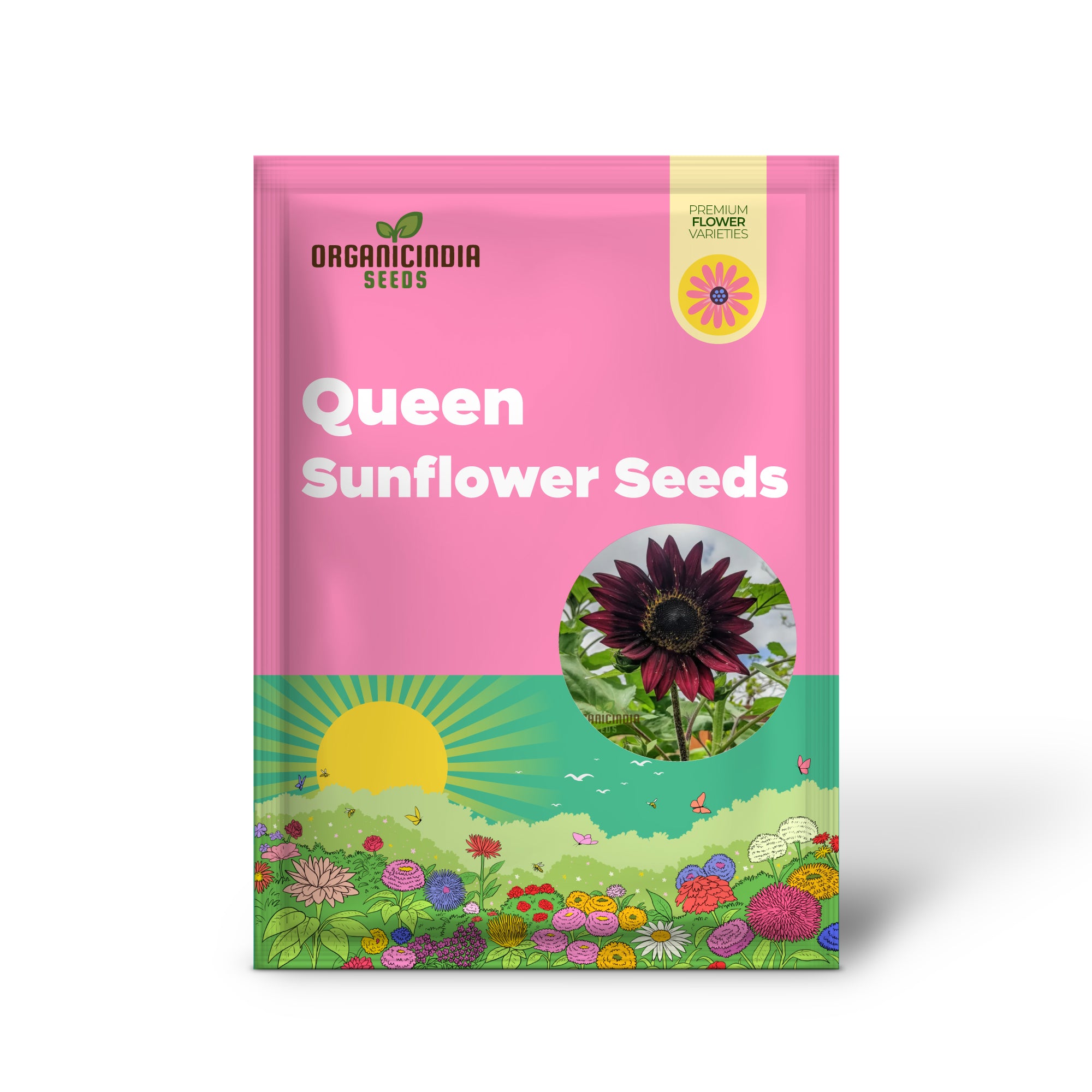 Red Velvet Queen Sunflower Seeds - Majestic Blooms for Bold and Brilliant Garden Displays