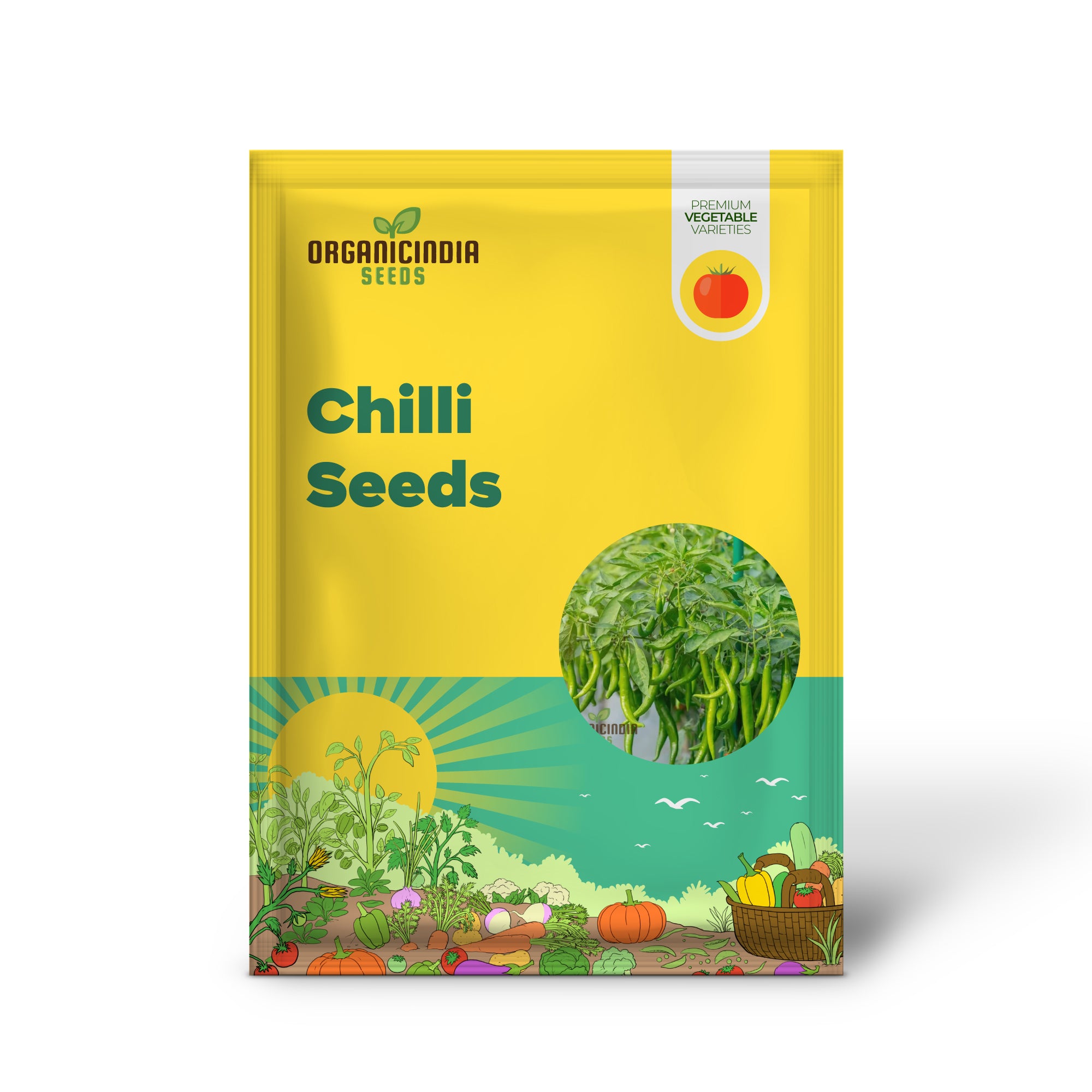 Chilli Vegetable Seeds, for Thriving Gardens - Perfect for Home Gardeners and Outdoor Planting - High-Yield, Non-GMO, Organic Seeds for Spicy Peppers All Season Long Seeds For Planting