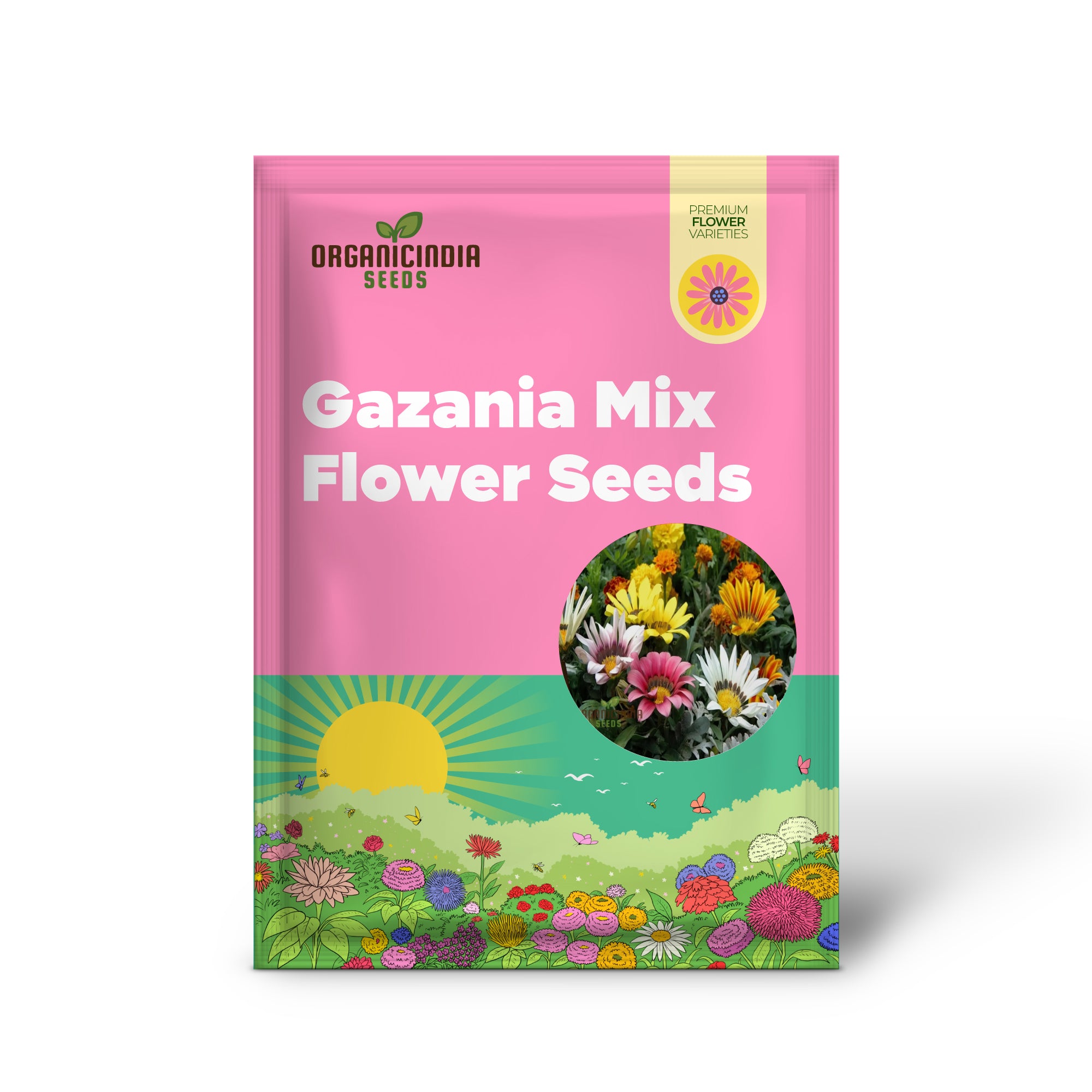 Vibrant Gazania Mix Flower Seeds, Easy to Grow, Drought Tolerant, Perfect for Colorful Gardens