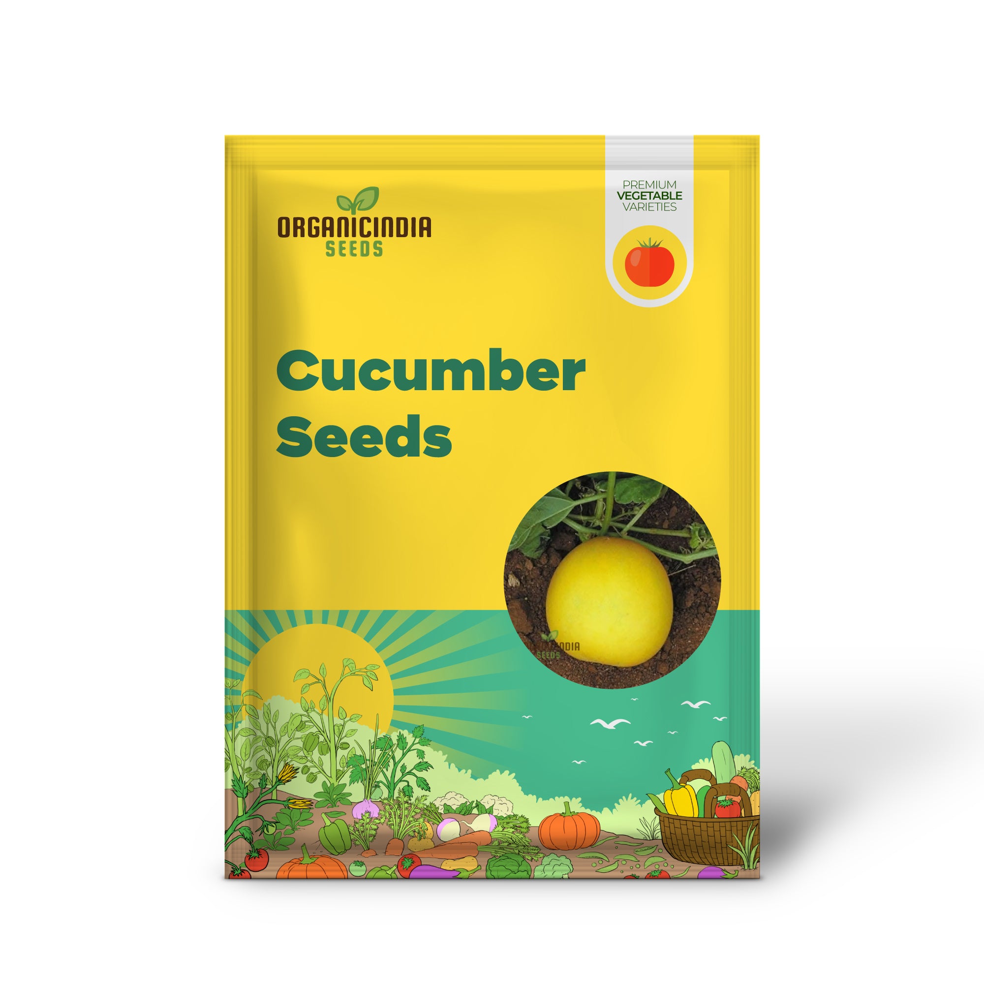 Yellow Cucumber Seeds, Premium Grow Your Own Sunshine vegetable seeds or Vibrant Gardens