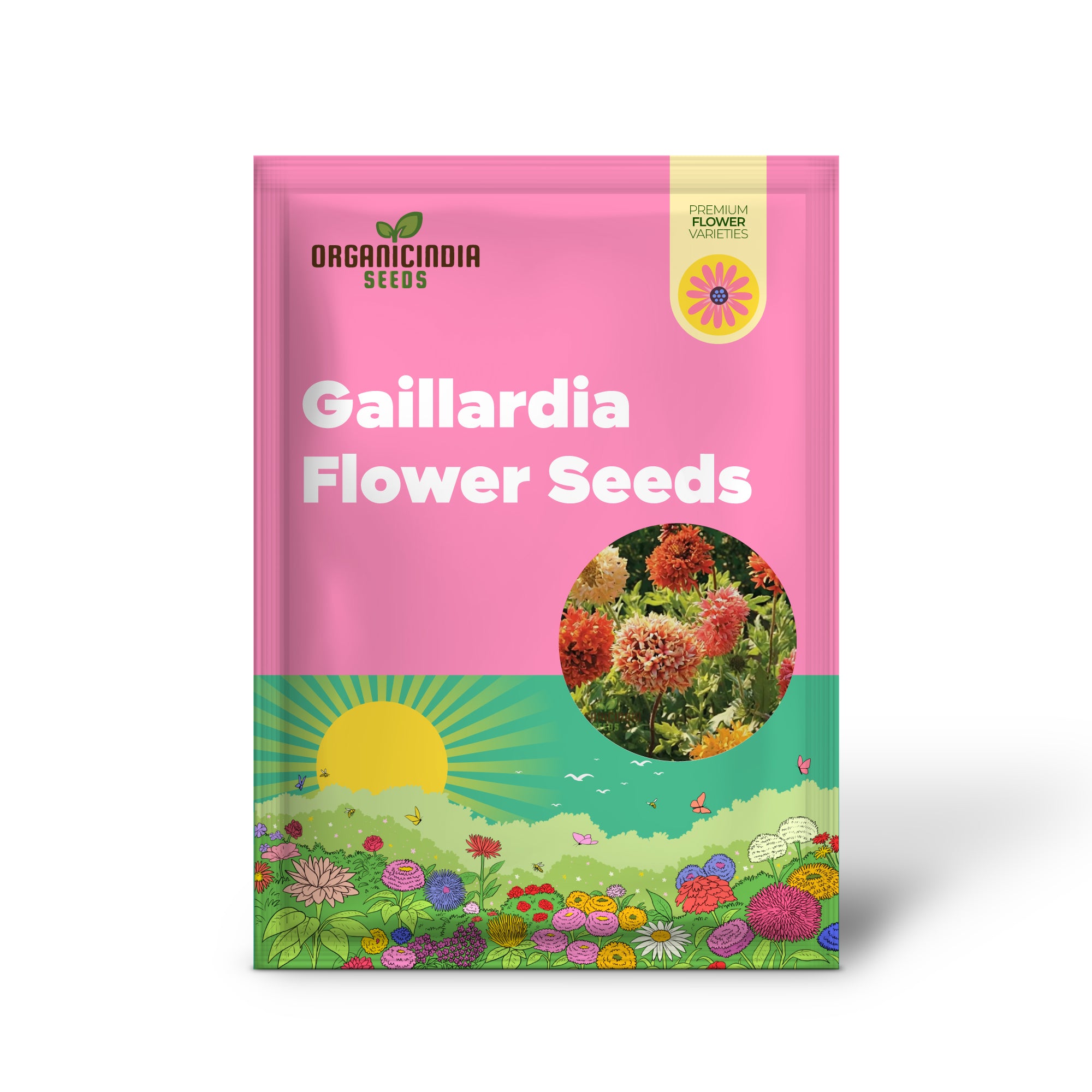 Gaillardia Double Mixed Flower Seeds - Stunning, Hardy Blooms for Vibrant Garden Displays