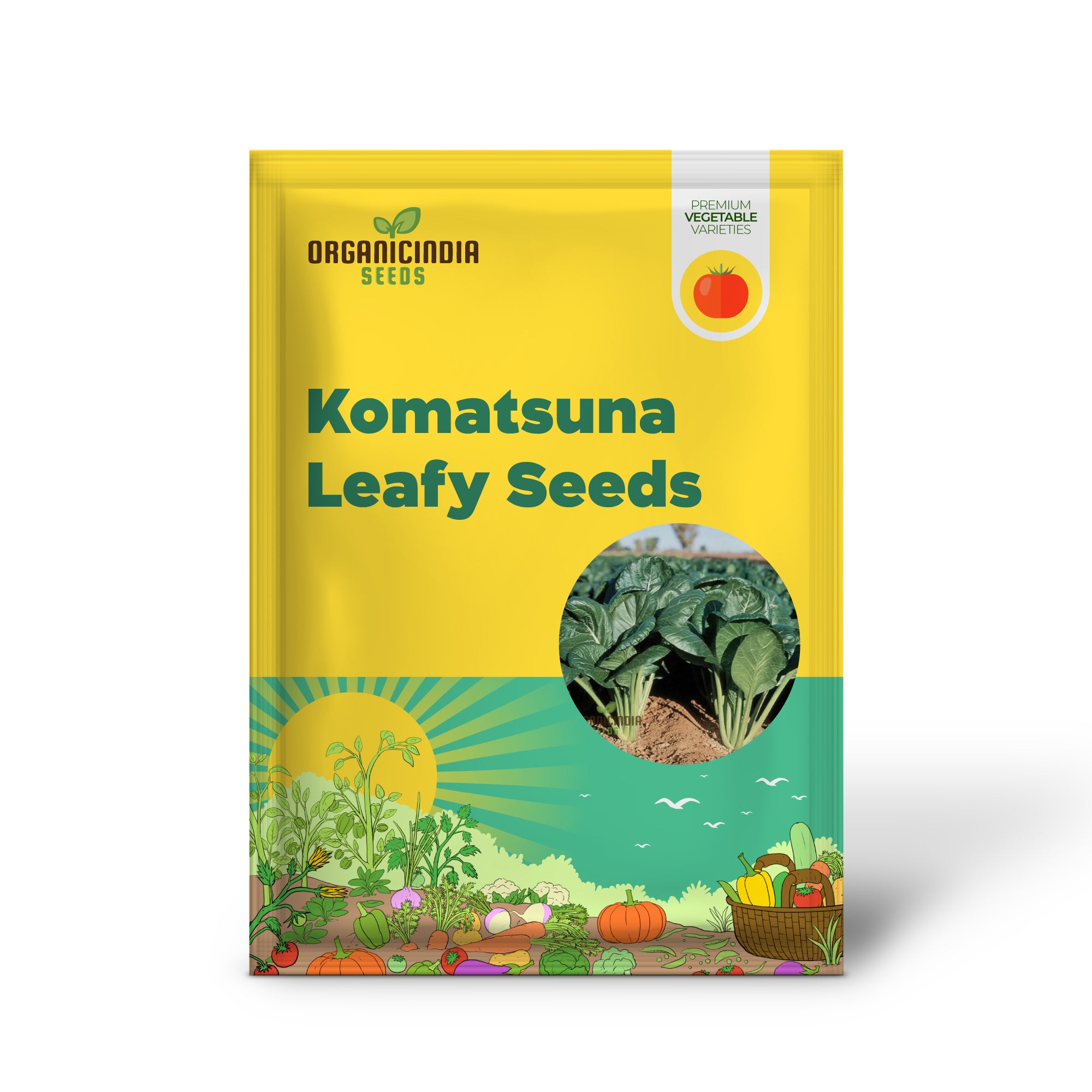 Komatsuna Leafy Vegetable Seeds for Thriving Planting and Gardening High-Quality seeds