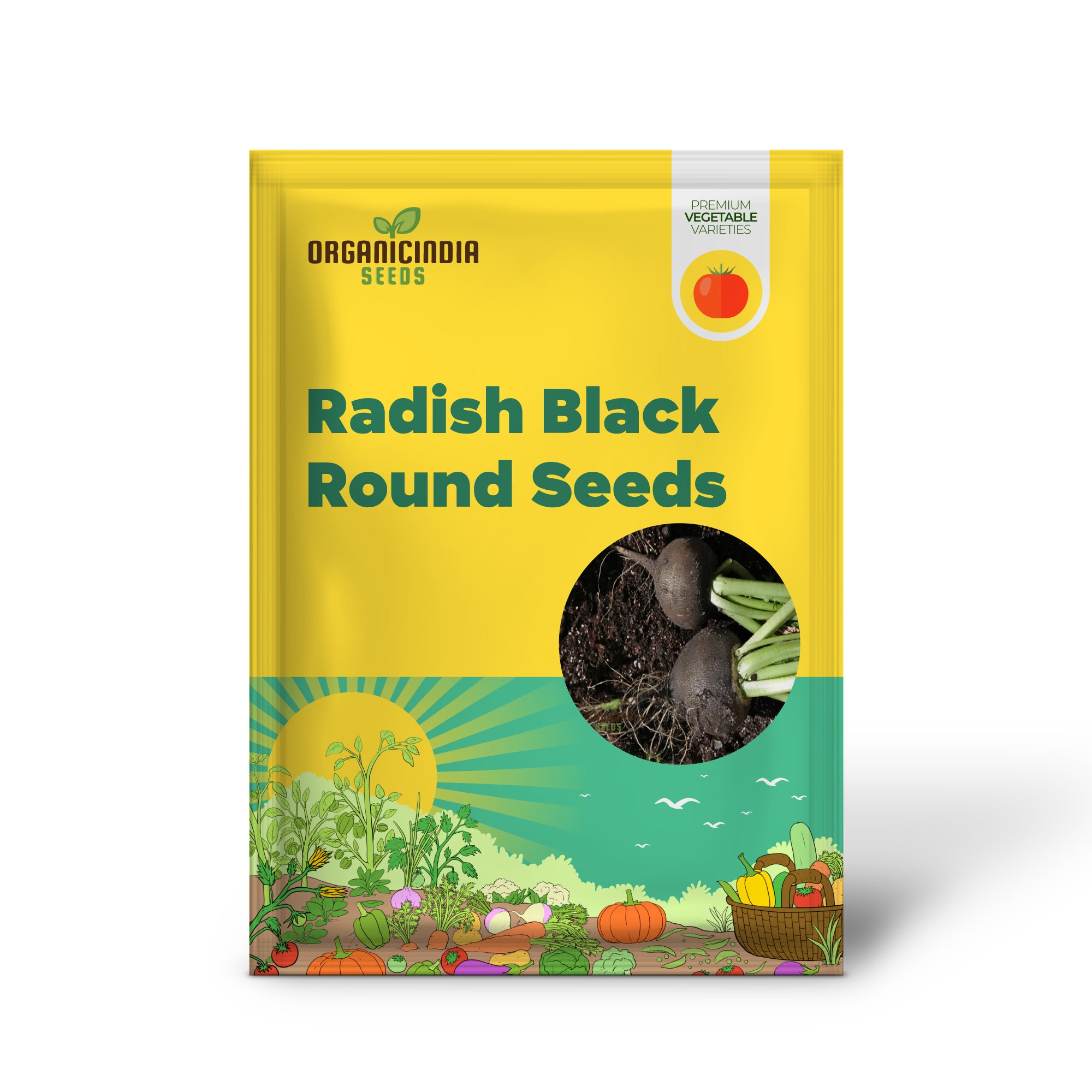 Radish Black Round Seeds for Optimal Vegetable Planting and Gardening