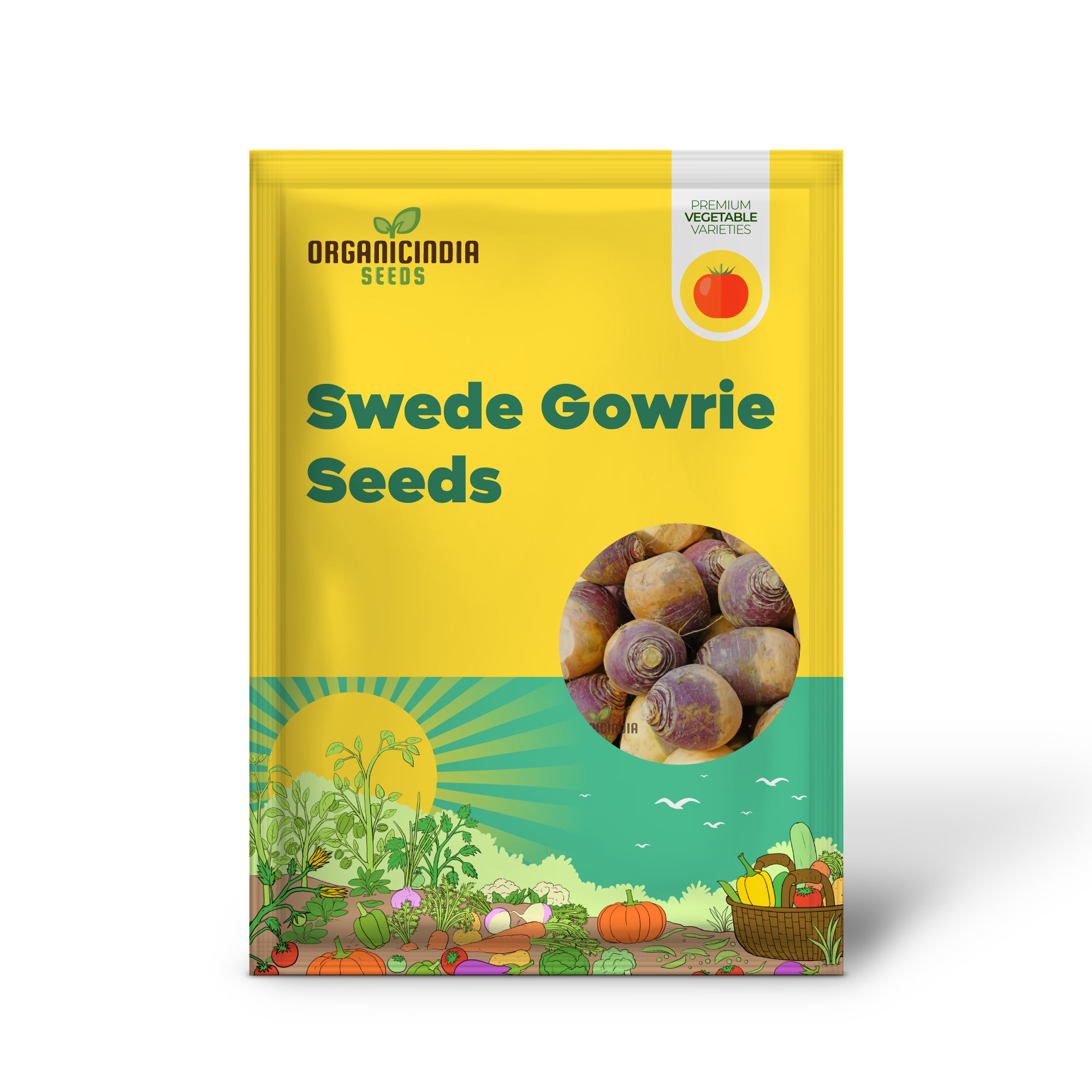 Swede Gowrie Vegetable Seeds, High Yield Disease-Resistant, Ideal for Cool Climate Gardens