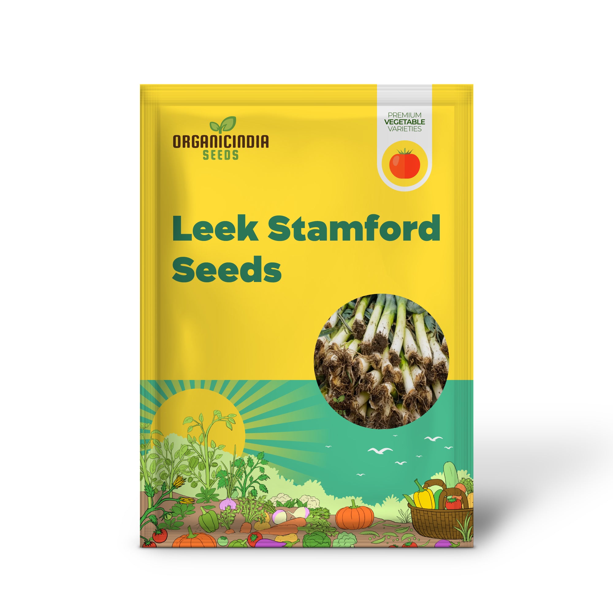 High-Quality Leek Stamford Seeds for Gardening: Premium Vegetable Seeds for Home Gardeners