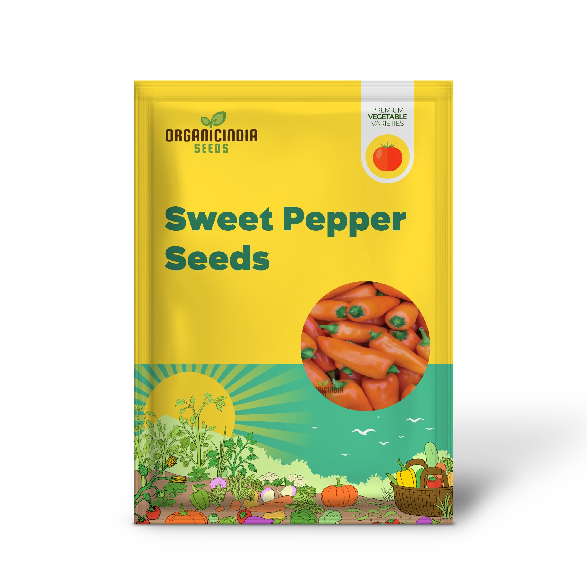 Sweet Pepper Tangerine Dream Vegetable Seeds, Vibrant Color Sweet Flavor Ideal for Gardens