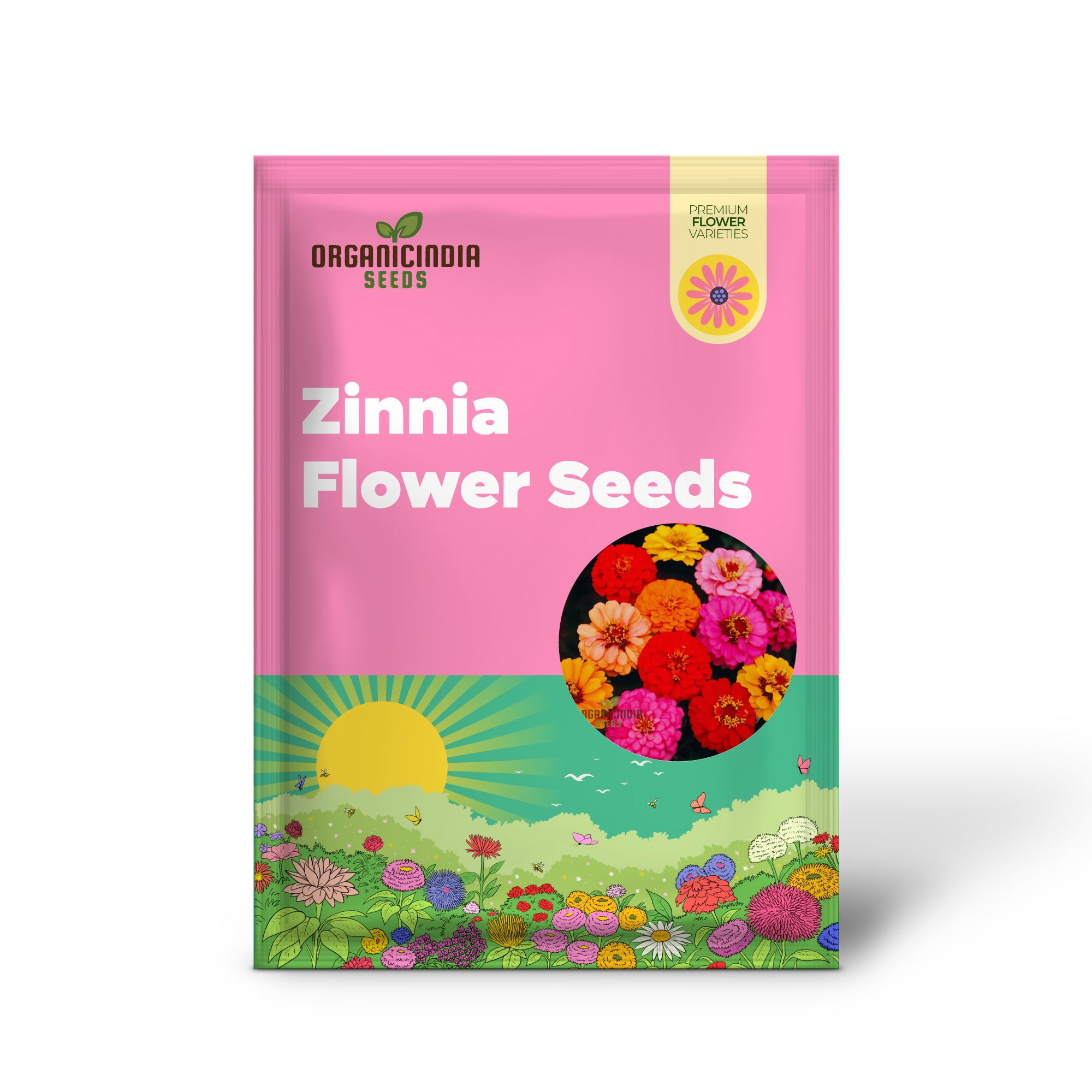 Graines de fleurs mélangées Zinnia Double pour des fleurs éclatantes, graines de fleurs de qualité supérieure pour la plantation et le jardinage