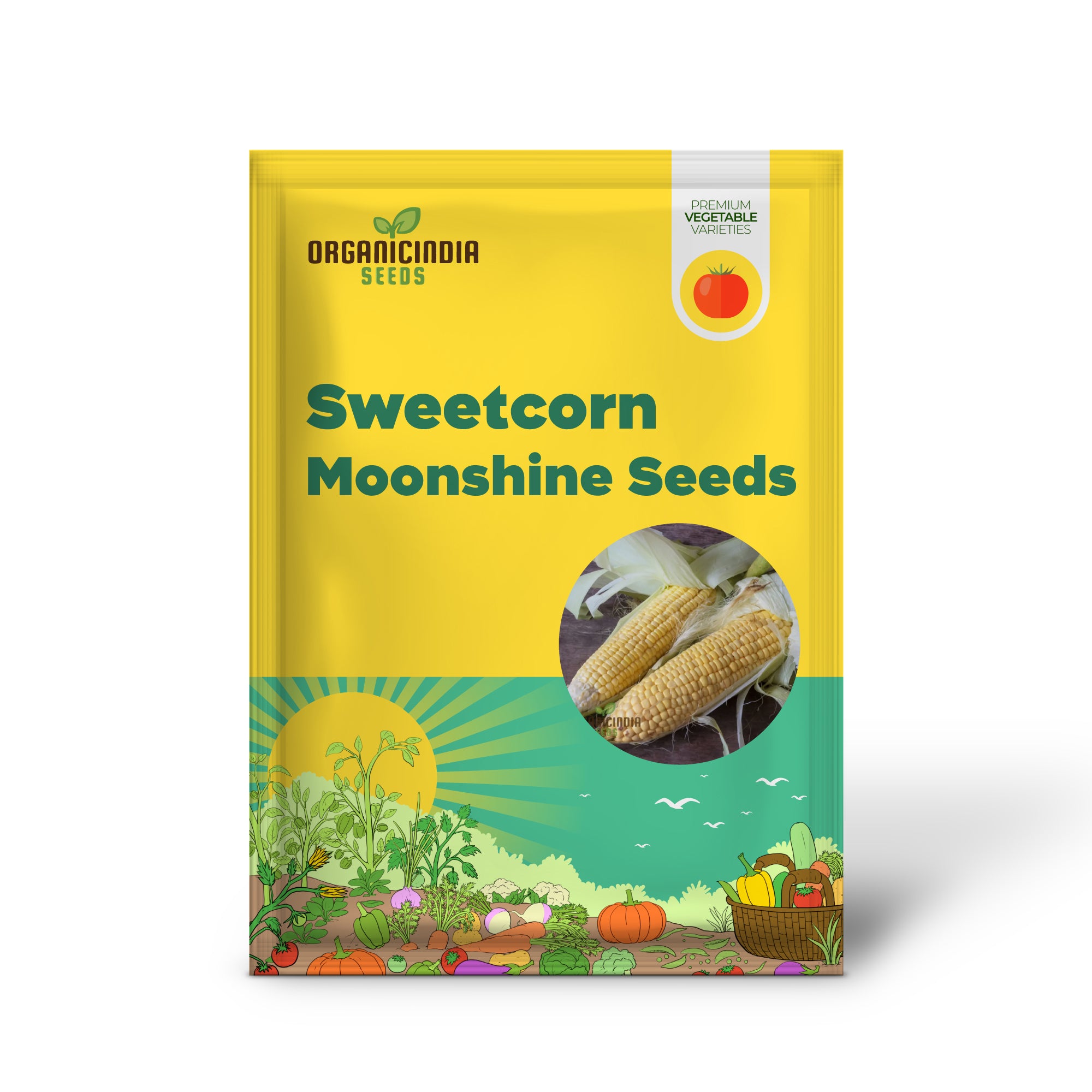 Sweetcorn Moonshine Vegetable Seeds, High-Yield Sweet Flavor Perfect for Home Gardens