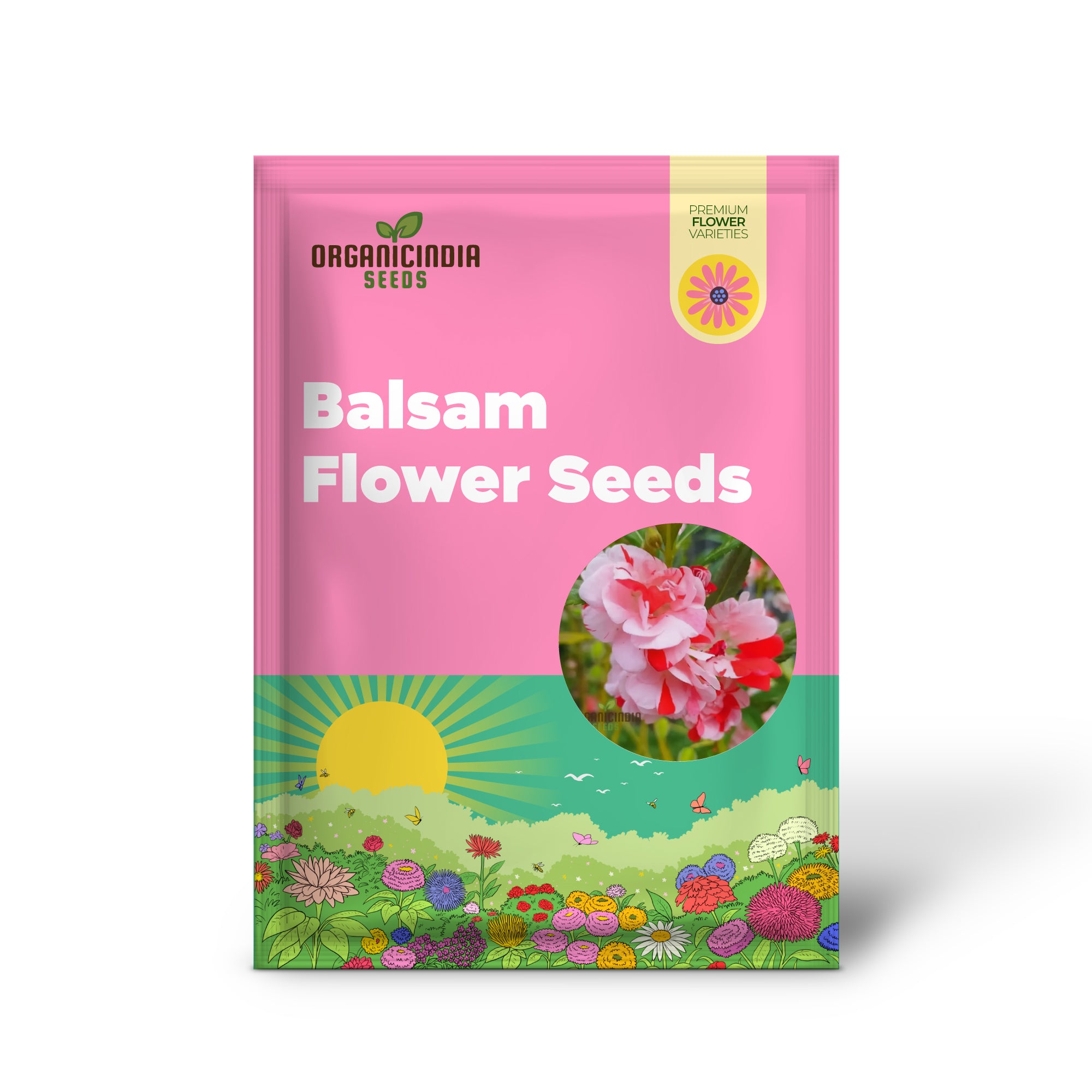 Balsam Single Desi Flower Seeds - Grow Your Own Colorful and Charming Garden Blooms