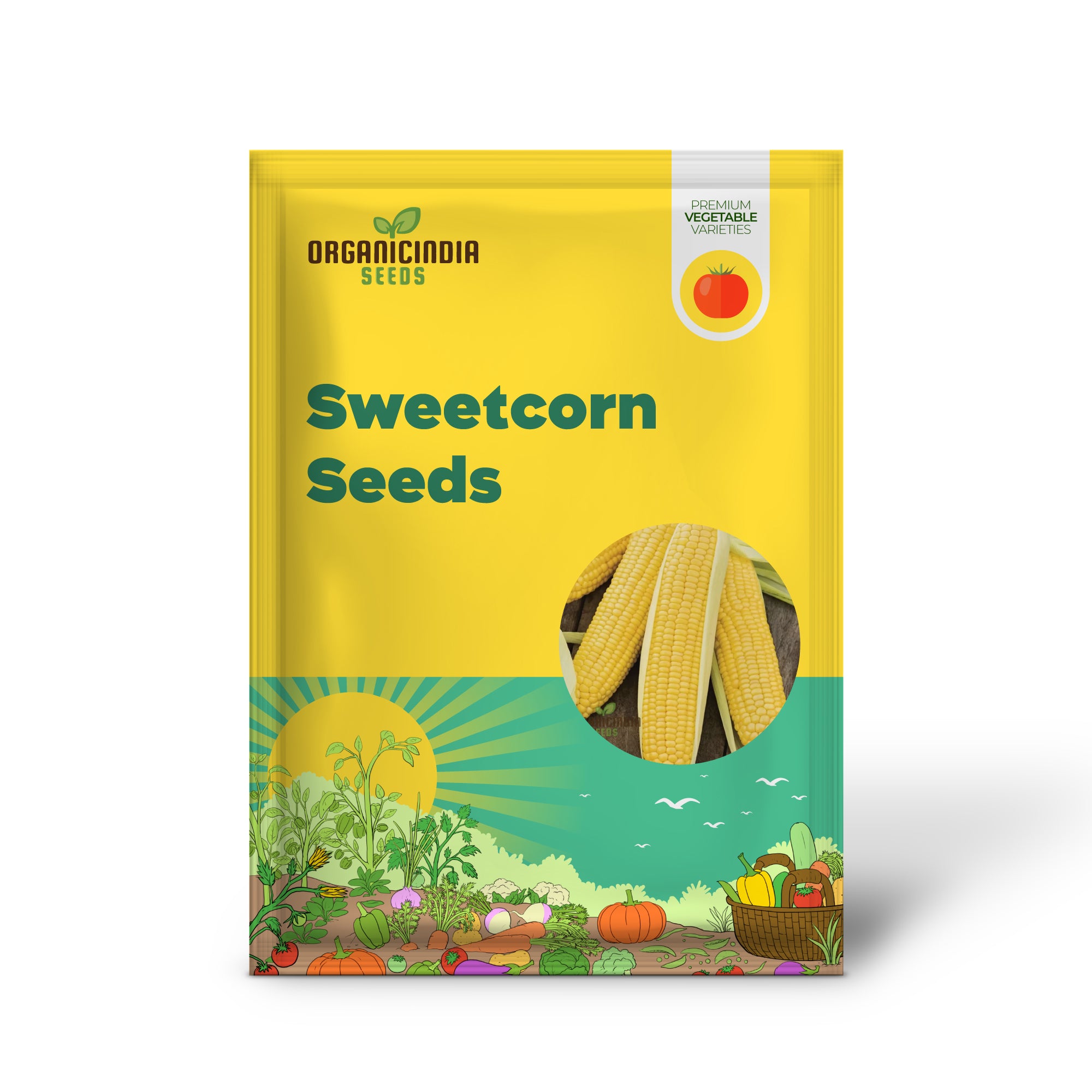 Sweetcorn Swift Vegetable Seeds - Fast Growing High Yield Ideal for Home Gardens