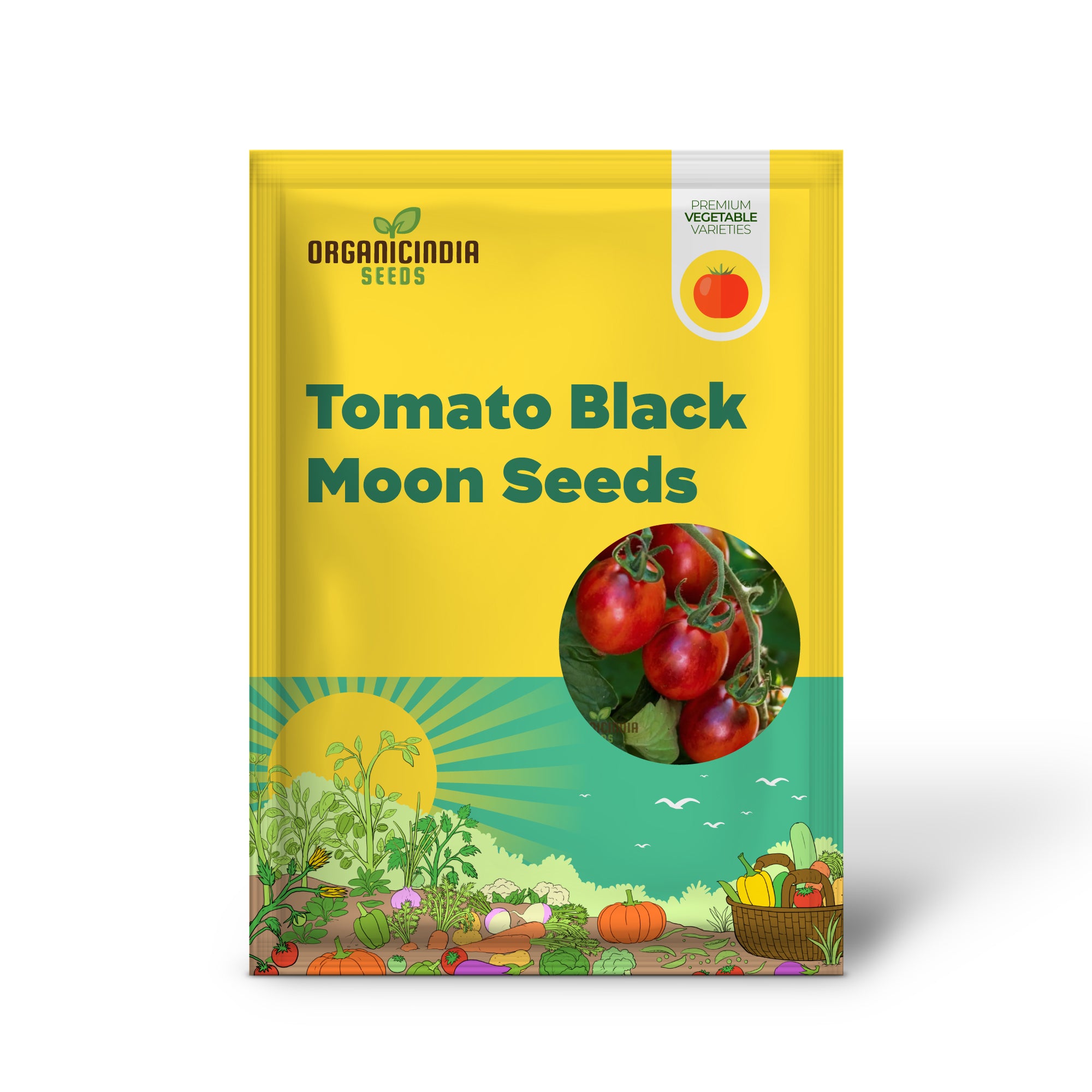 Tomato Black Moon Vegetable Seeds, Premium Grow Your Own Delicious Garden Tomato Seeds