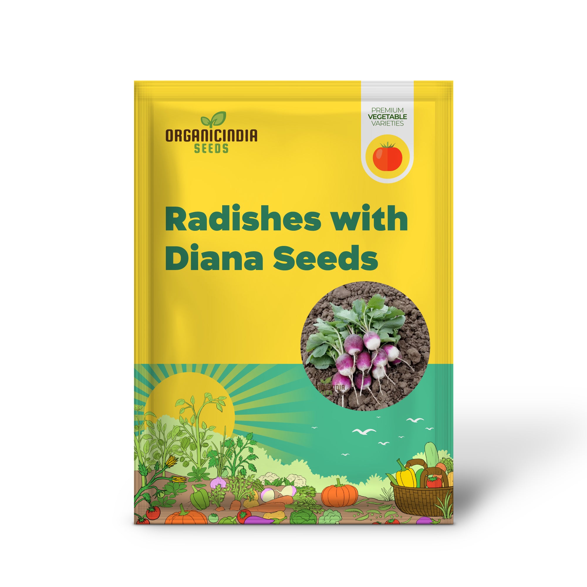 Radishes with Diana Seeds â€“ Enhance Your Gardening Experience with High-Quality Seeds for Bountiful Harvests