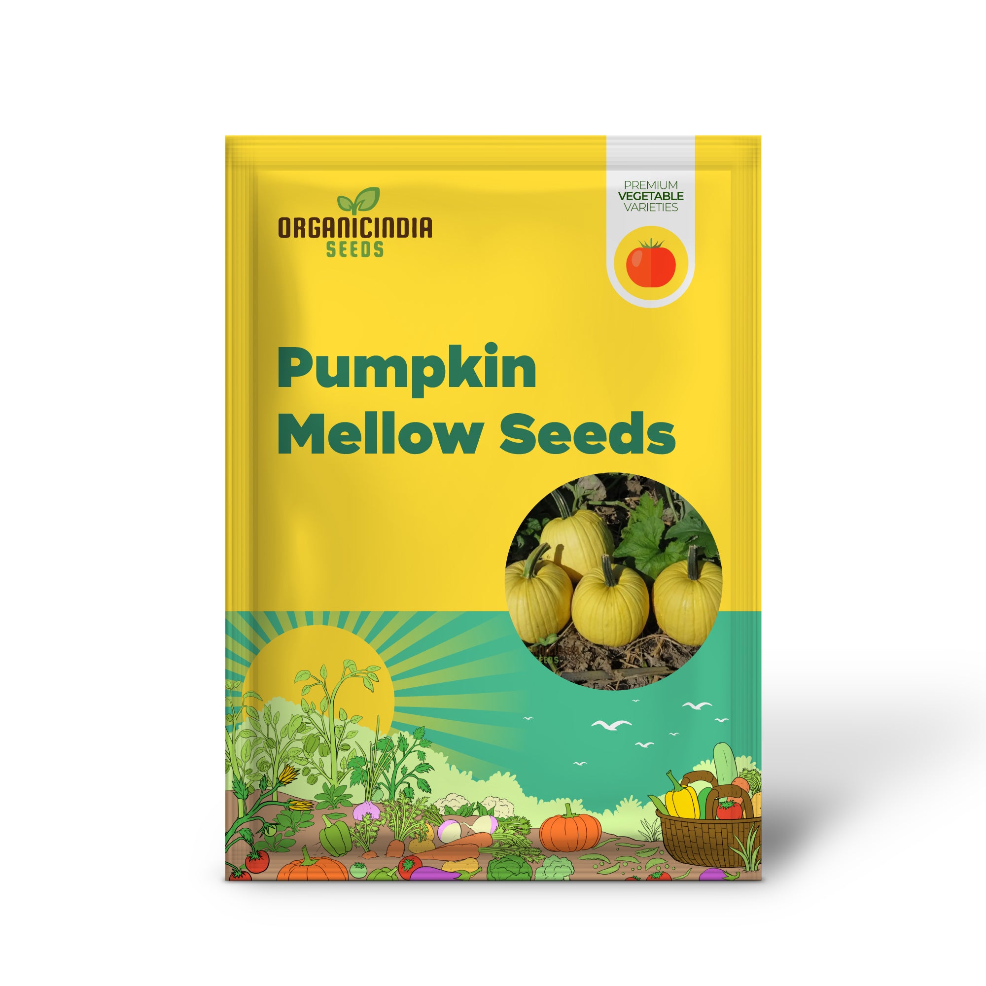 Pumpkin Mellow Yellow Seeds for Planting Elevate Your Gardening with Golden-Hued, Delicious Pumpkins