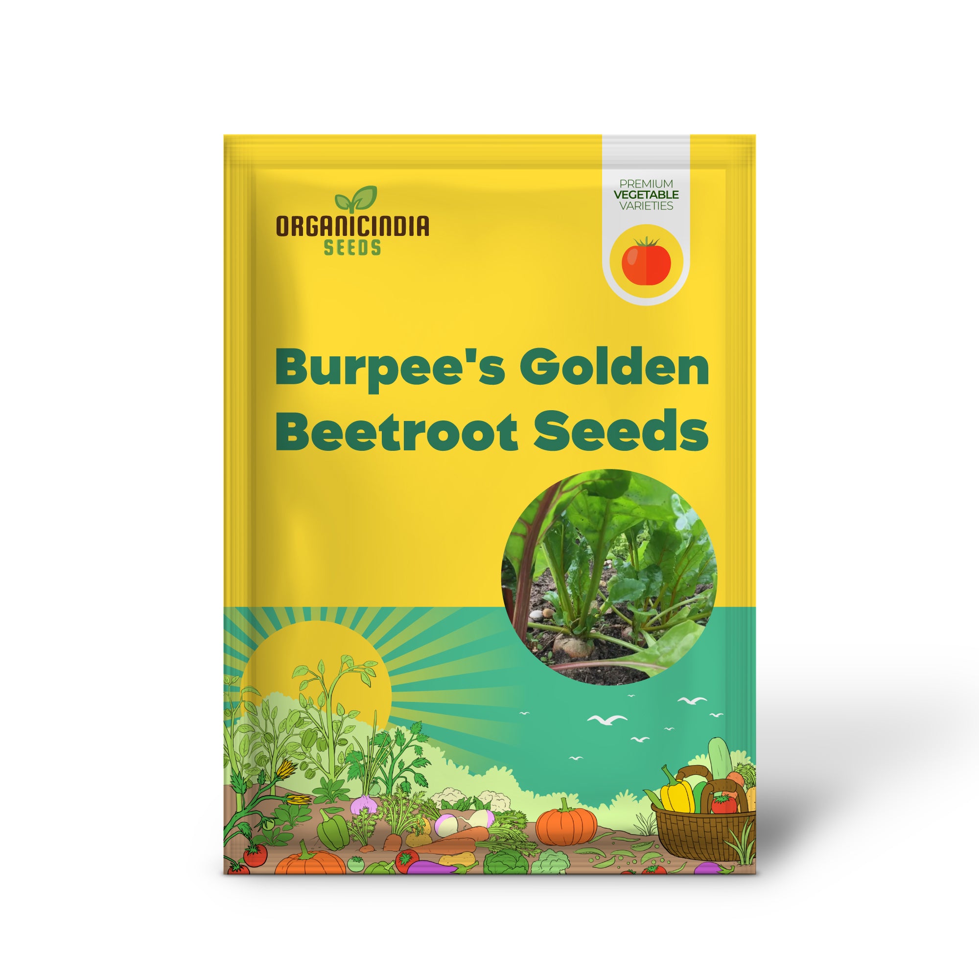 Burpee's Golden Beetroot Seeds: Premium Organic Heirloom Varietal for Vibrant Gardens and Bountiful Harvests