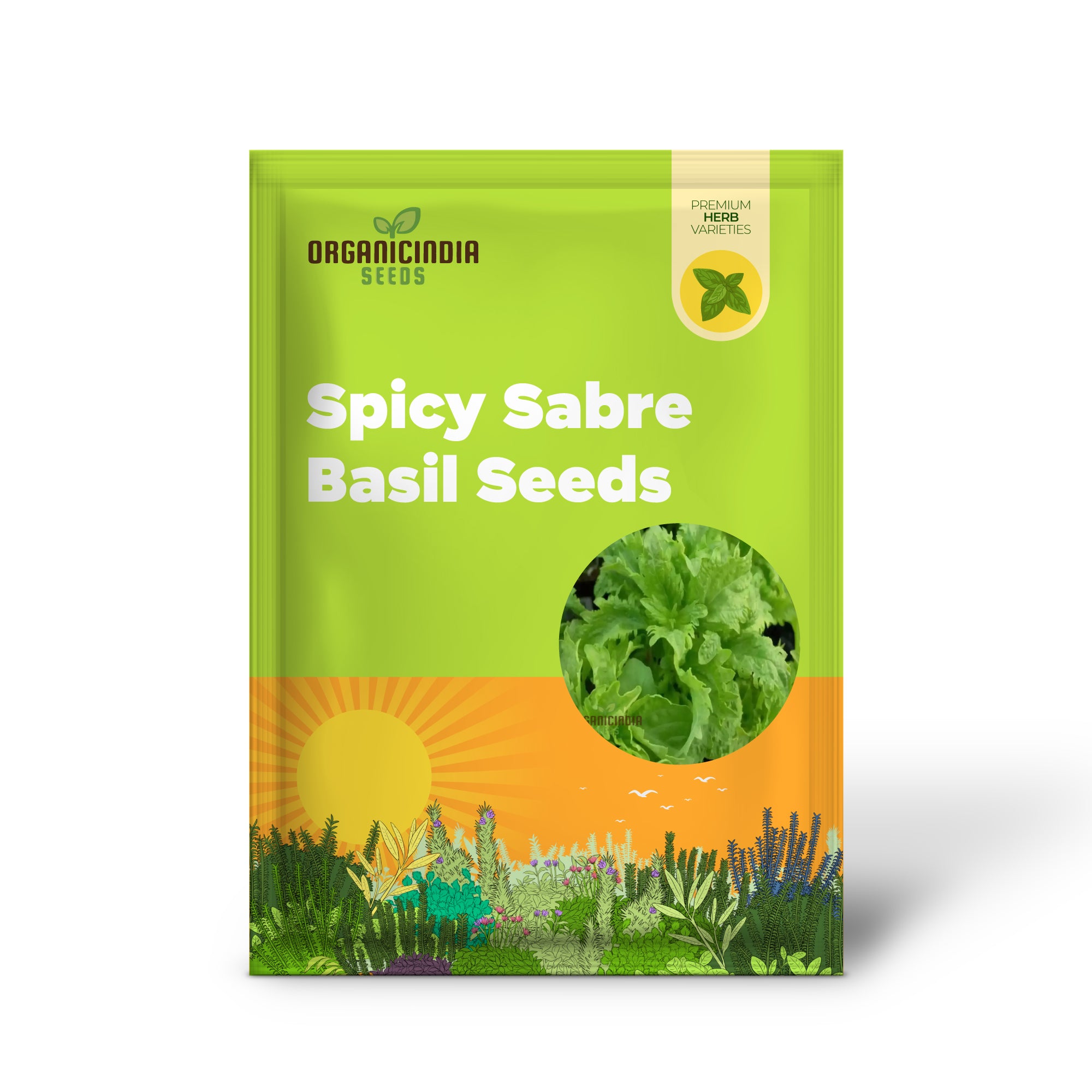 Spicy Sabre Basil Seeds for Planting, Heirloom Seeds for Fresh Culinary Planting, Easy Garden Planting