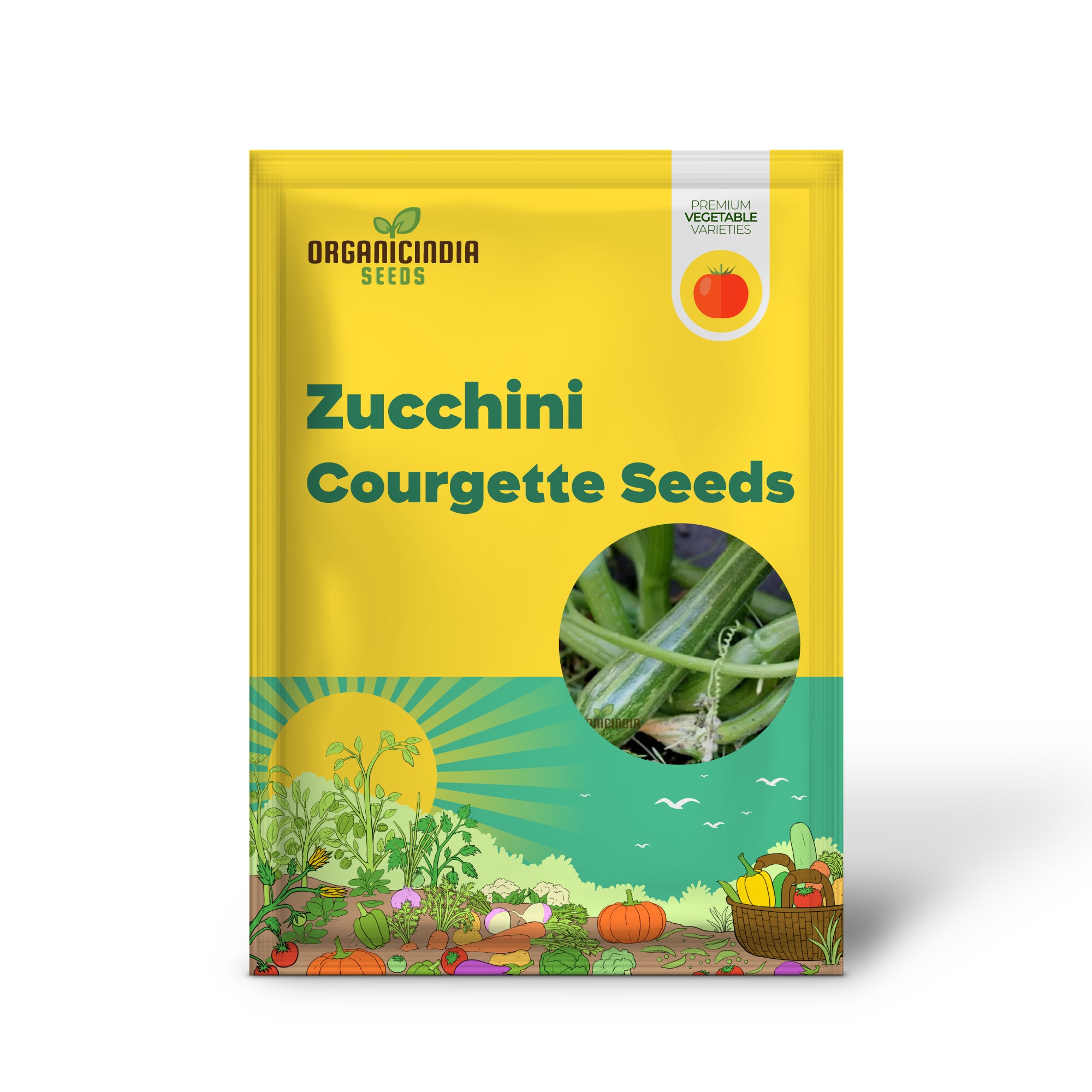 Zucchini Courgette Safari Vegetable Seeds, Cultivate a Bountiful Harvest of Delicious and Nutritious Zucchini